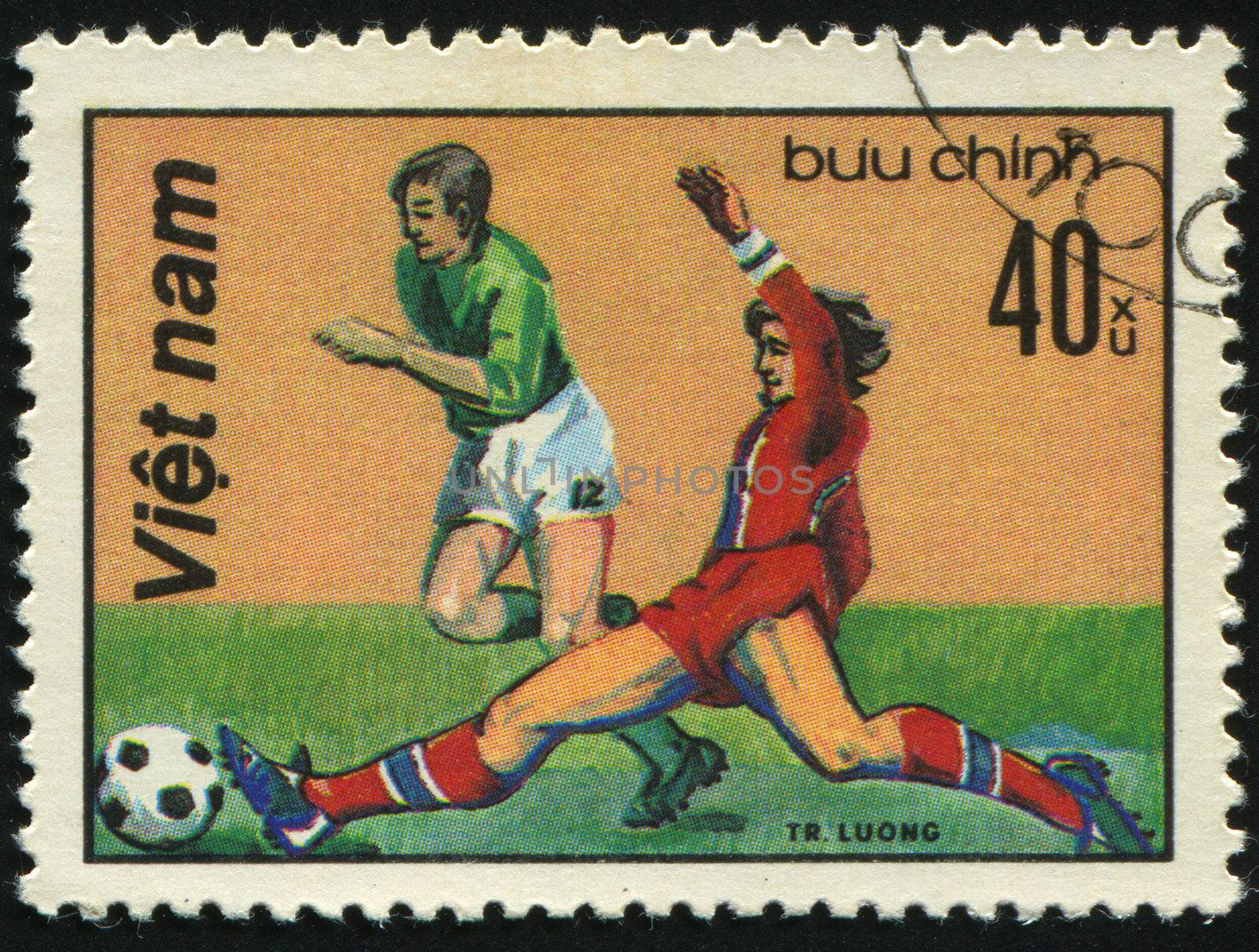 VIET NAM - CIRCA 1982: 1982 World Cup Soccer Championships Spain, circa 1982