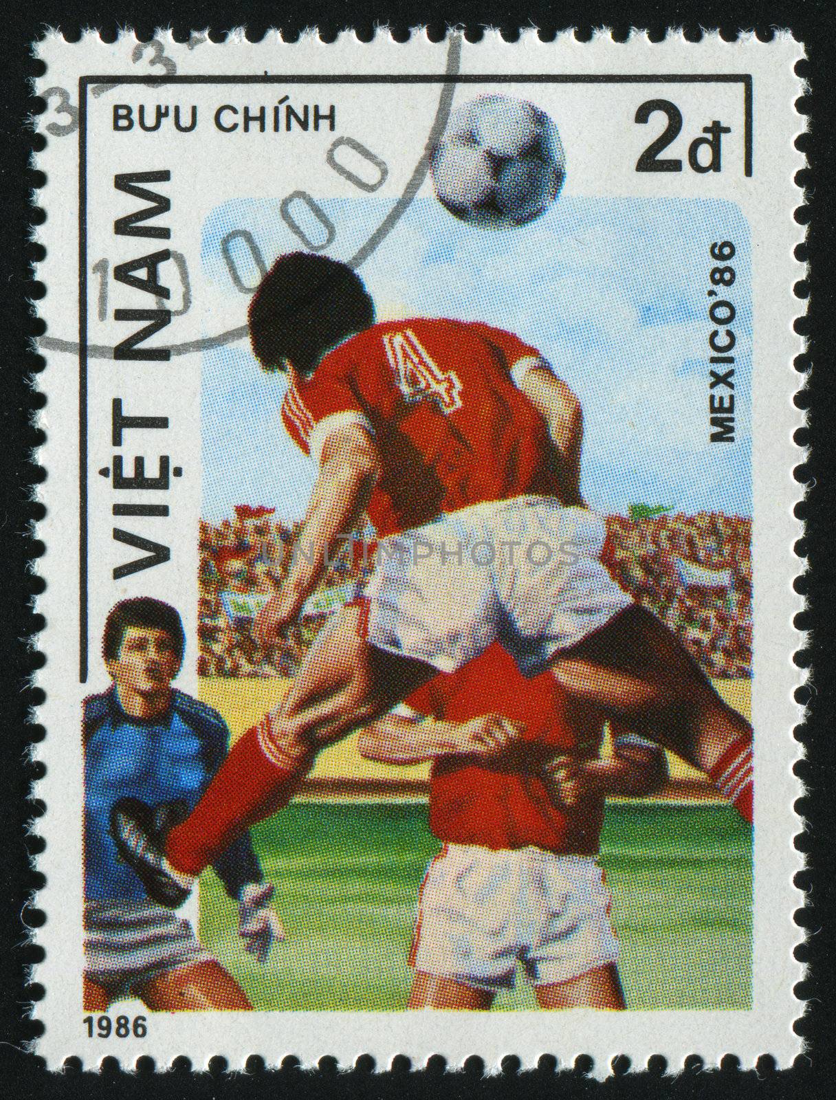 VIET NAM - CIRCA 1986: 1986 World Cup Soccer Championships Mexico, circa 1986