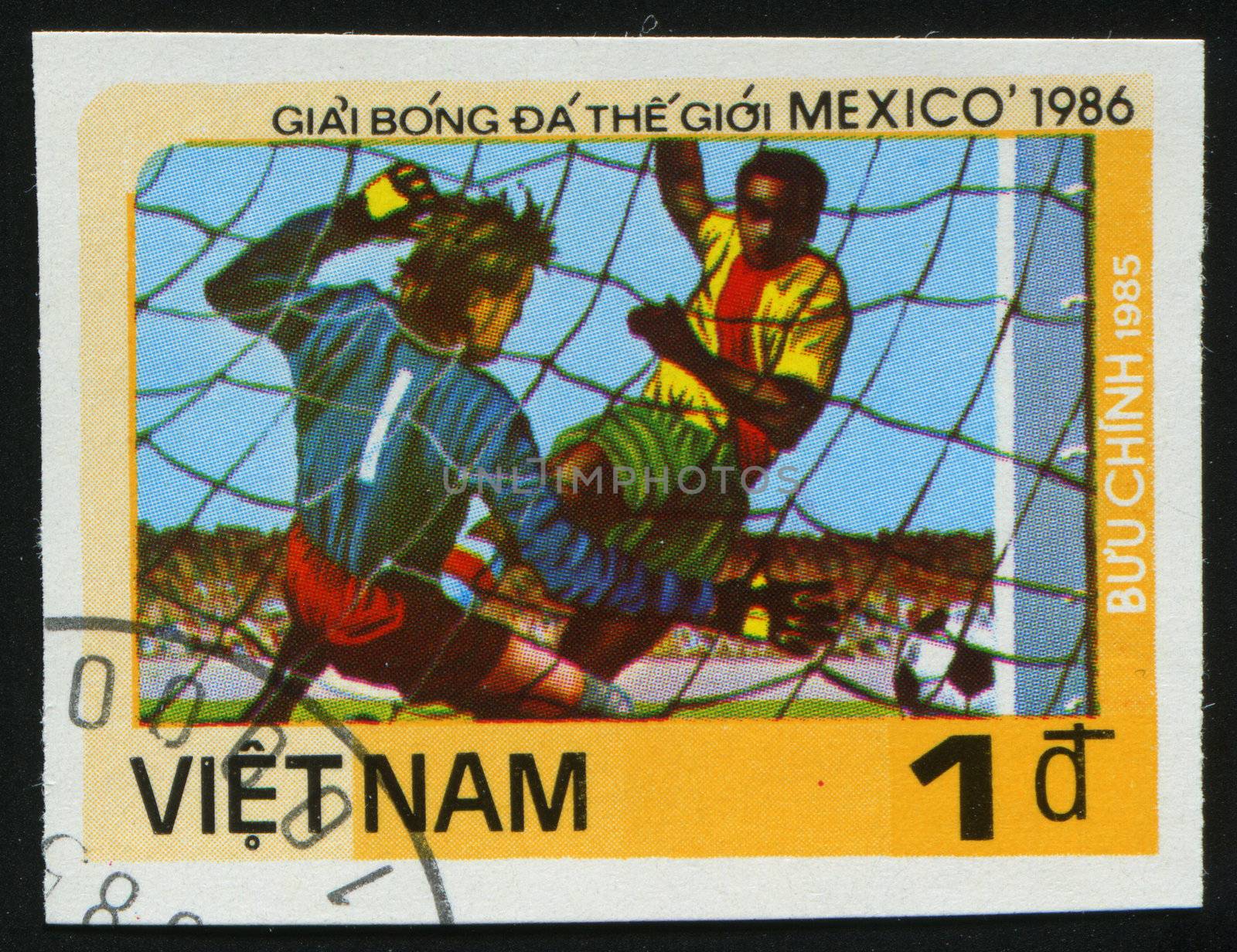 VIET NAM - CIRCA 1986: 1986 World Cup Soccer Championships Mexico, circa 1986