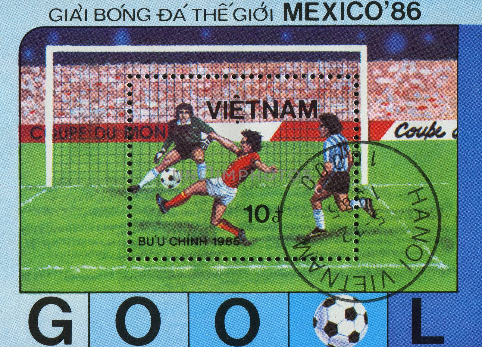 VIET NAM - CIRCA 1985: 1986 World Cup Soccer Championships, circa 1985