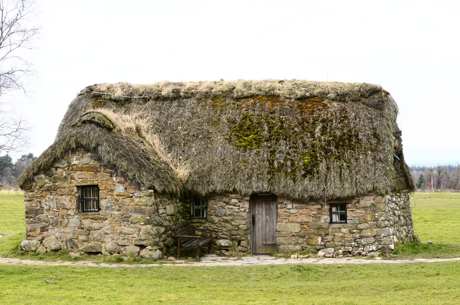 Croft on Culodden moor, site of the famous 1746 battle between Bonnie Prince Charlie and the Jacobite army and the Duke of Cumberland's British army.