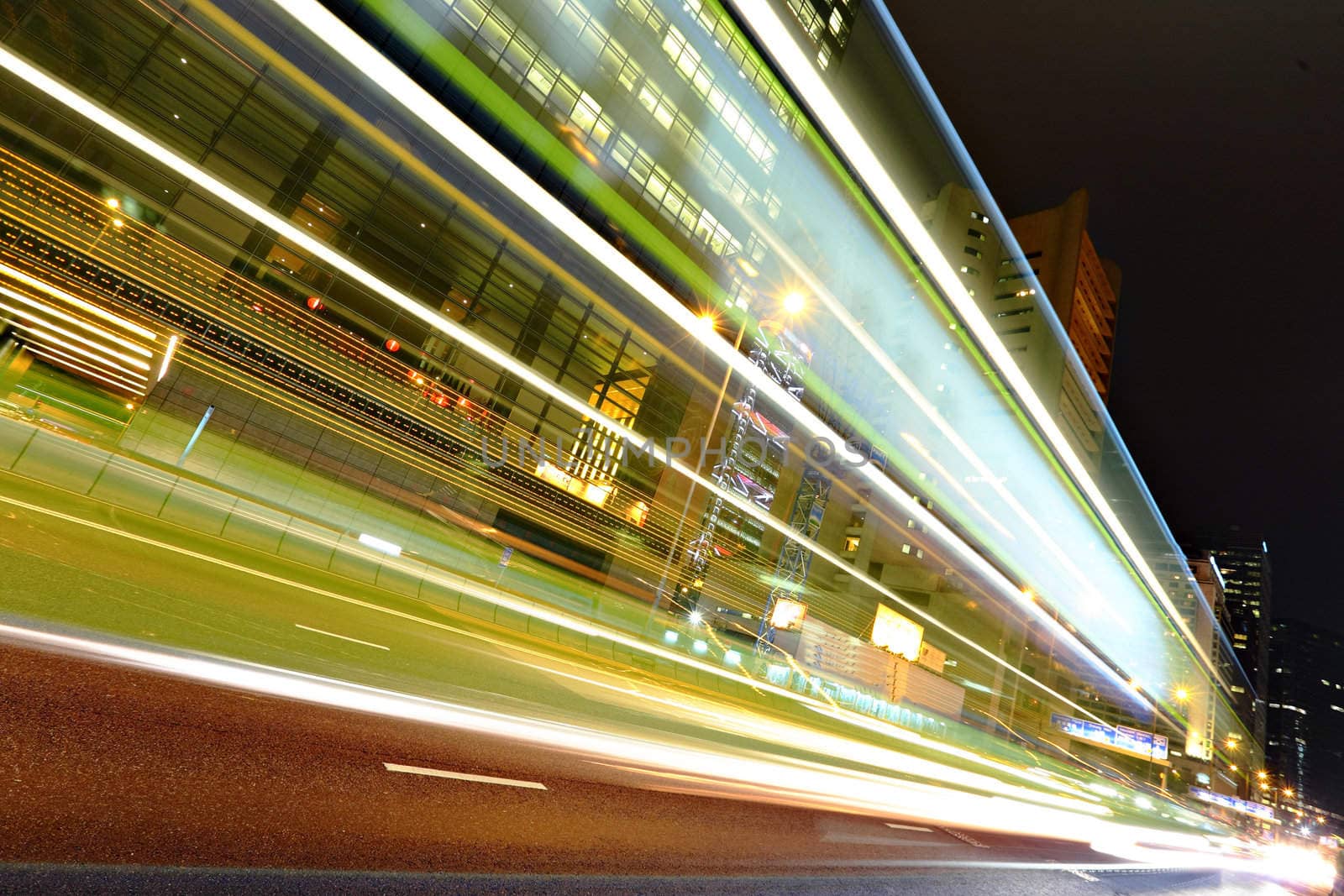 modern city at night