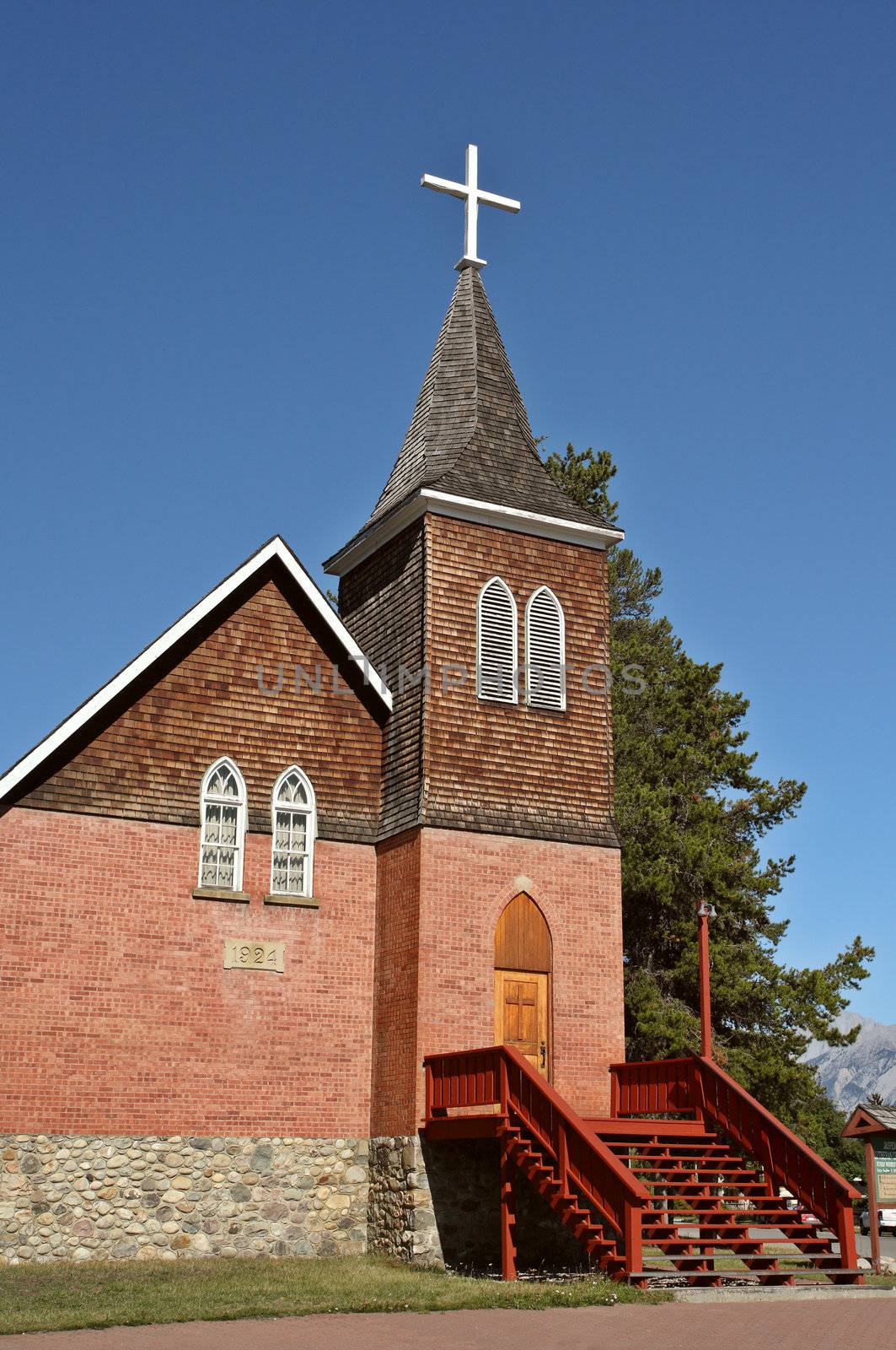 Old church in Jasper Alberta