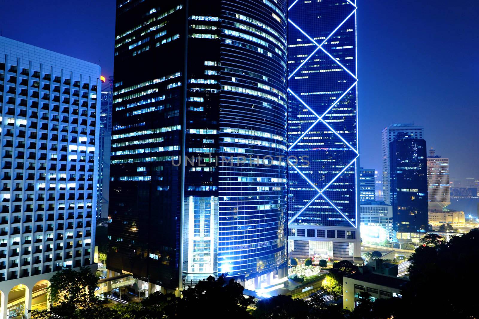 Hong Kong at night