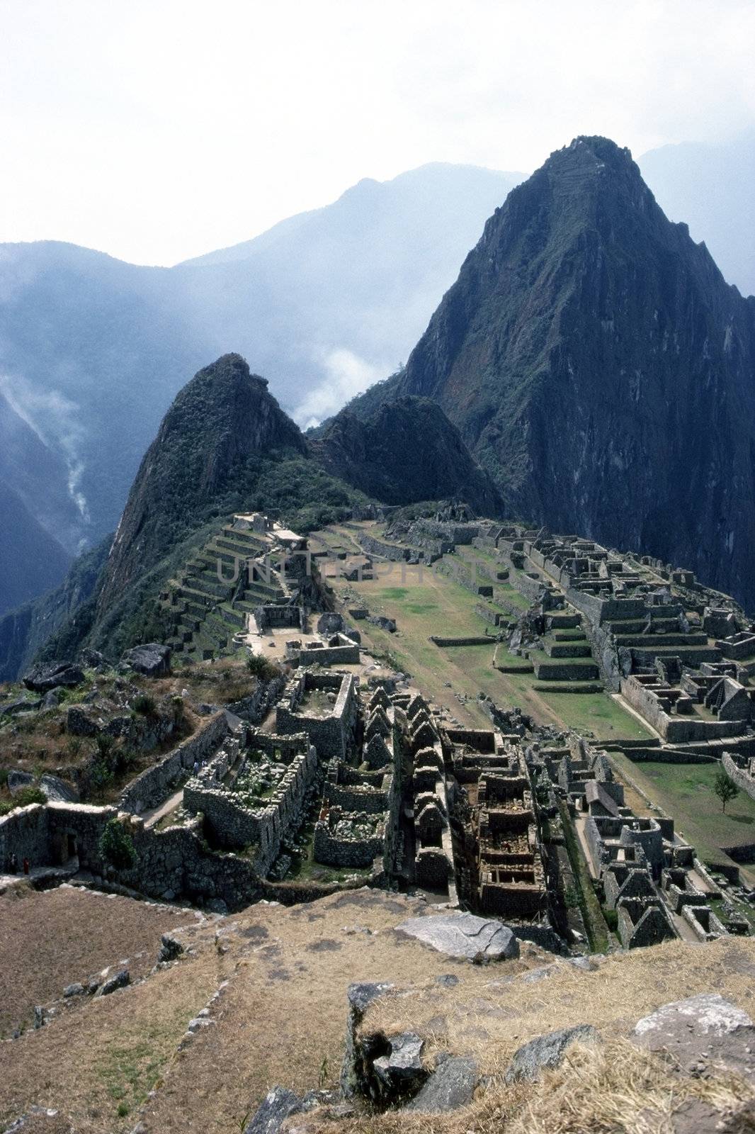 Inca ruins Machu Picchu in Peru