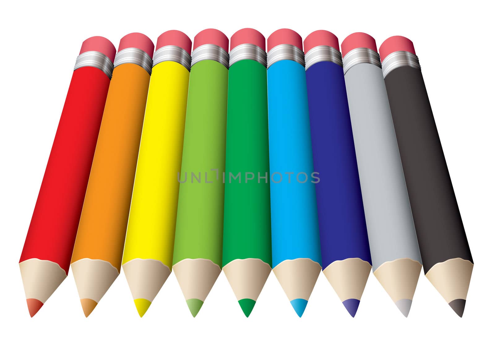 Pencil collection colored by nicemonkey