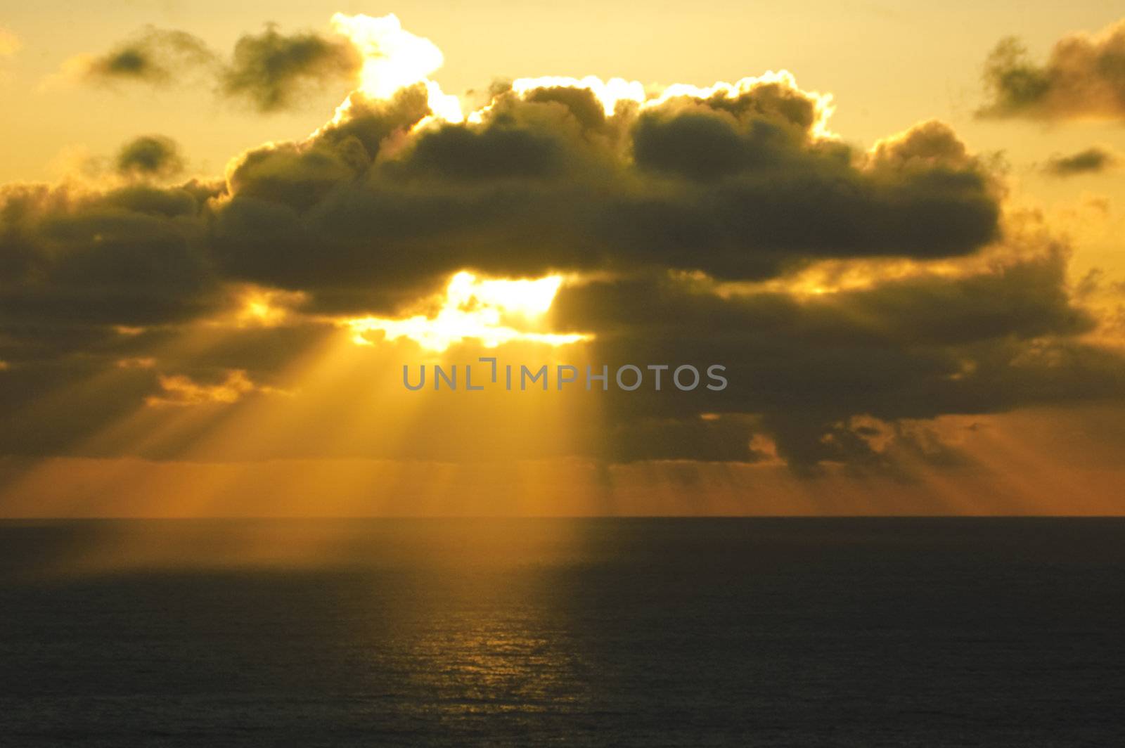 sunset on the California coast at Big Sur