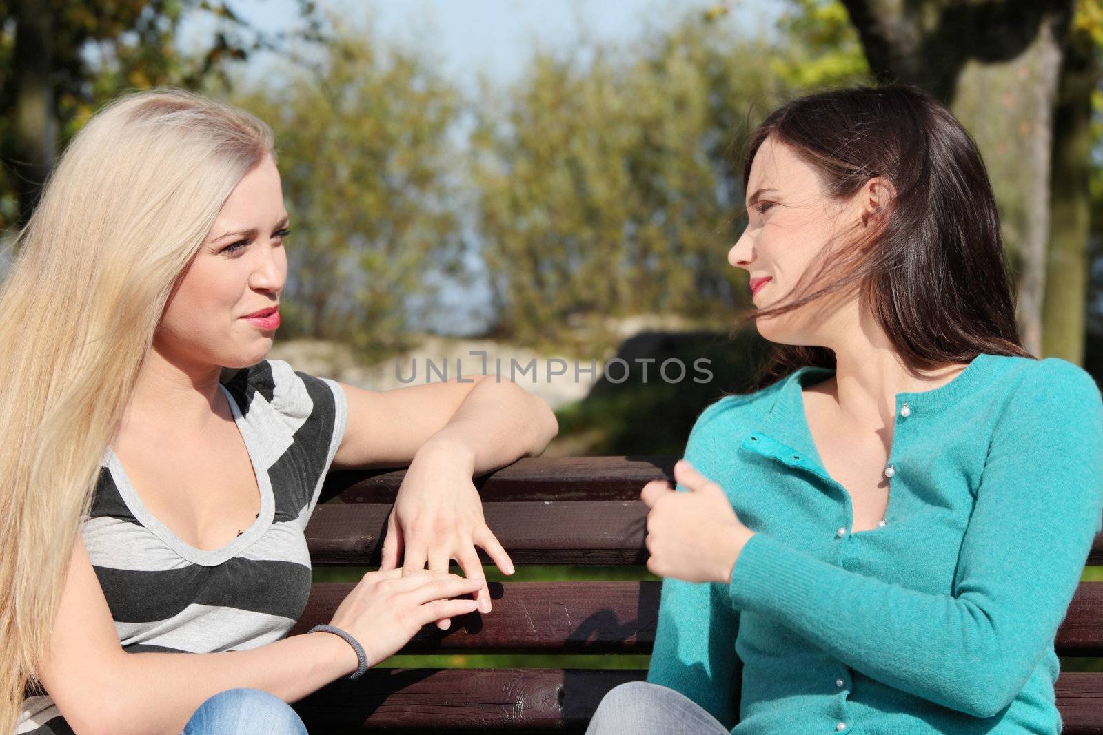 Two woman at park by BDS