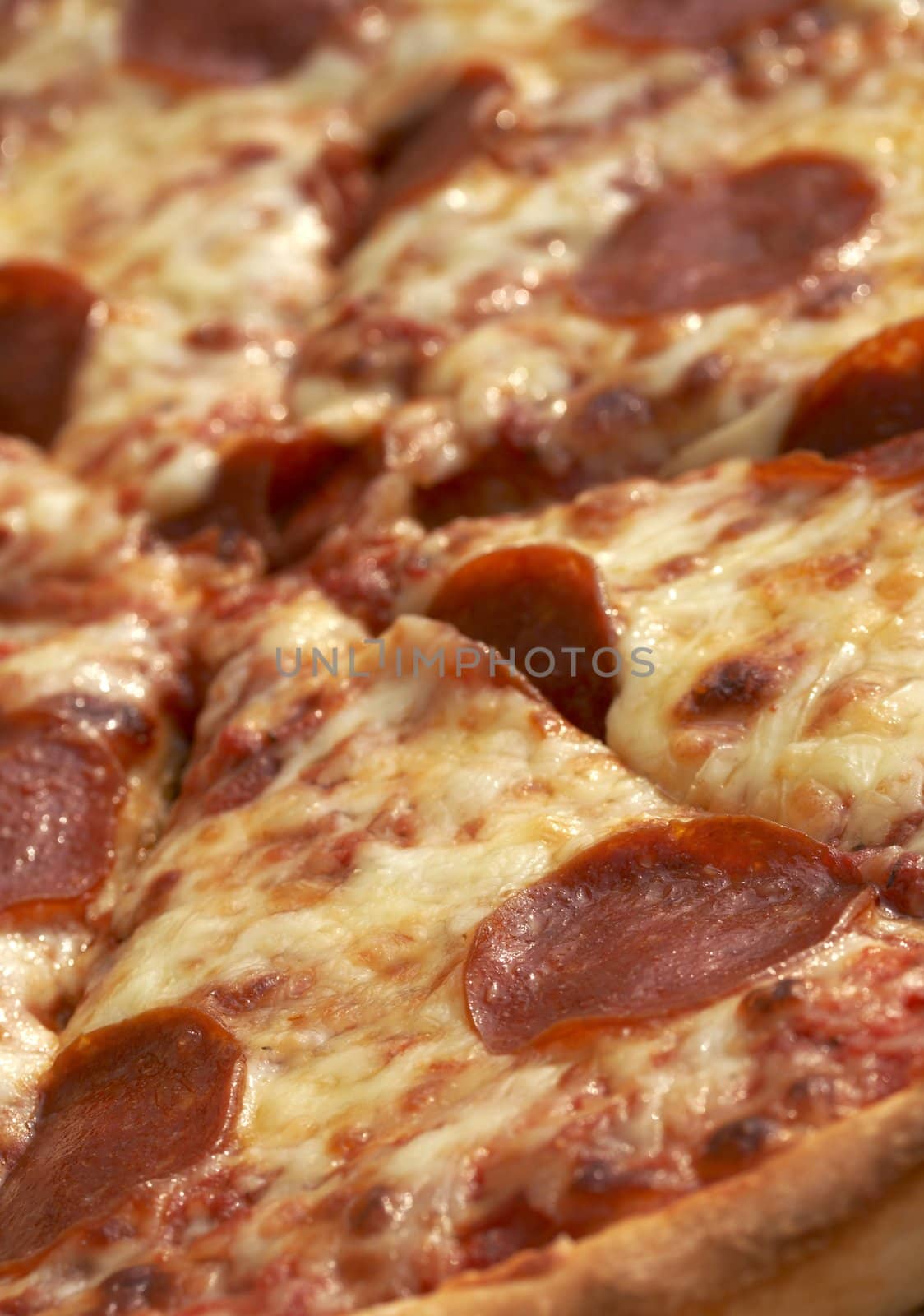 a close up picture of a pizza