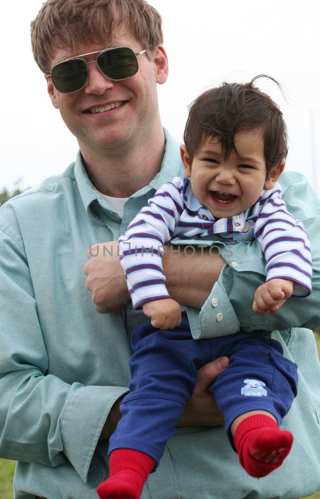 Father and son enjoying the outdoors by jarenwicklund