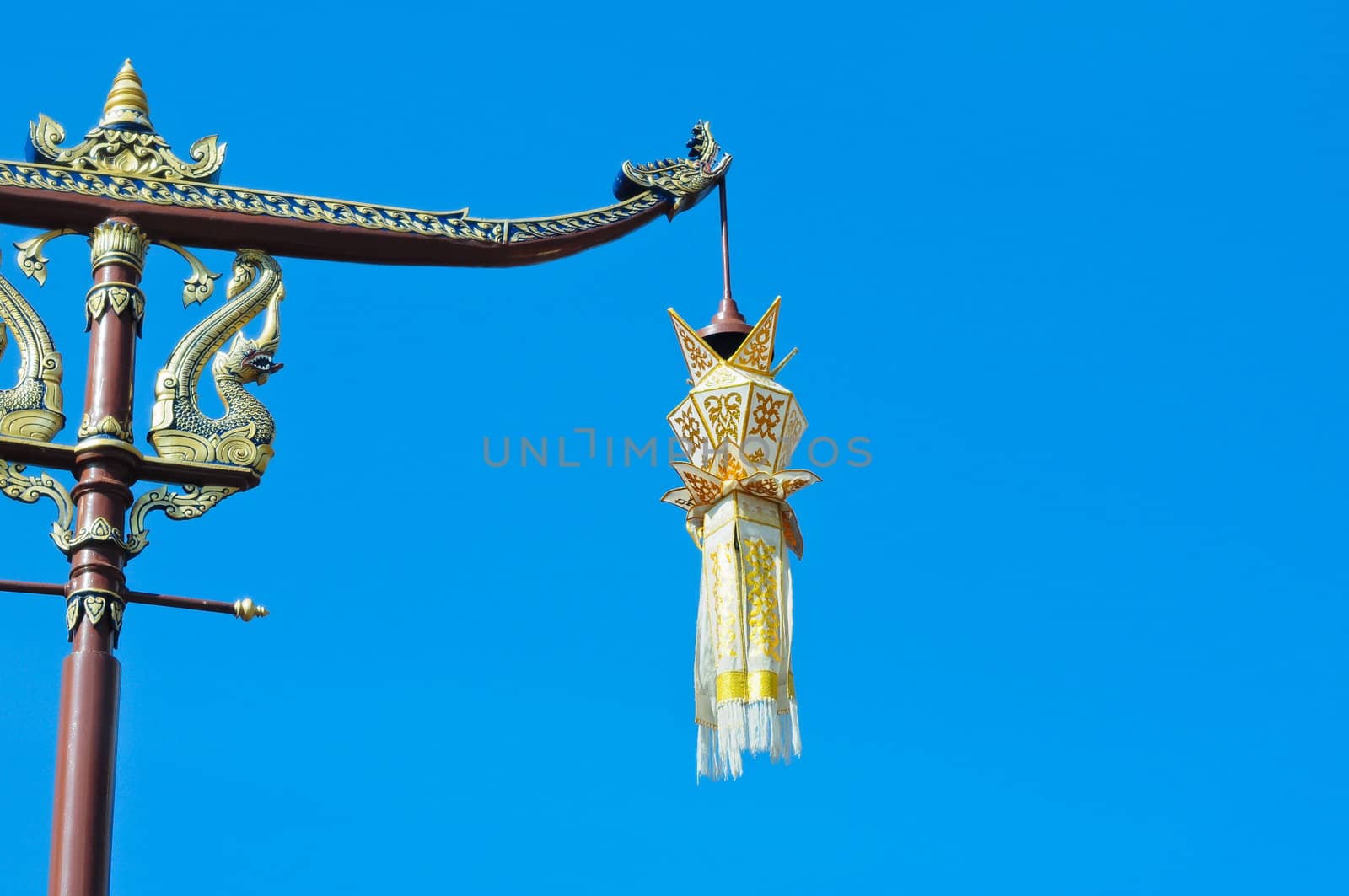 street lamp in thai style