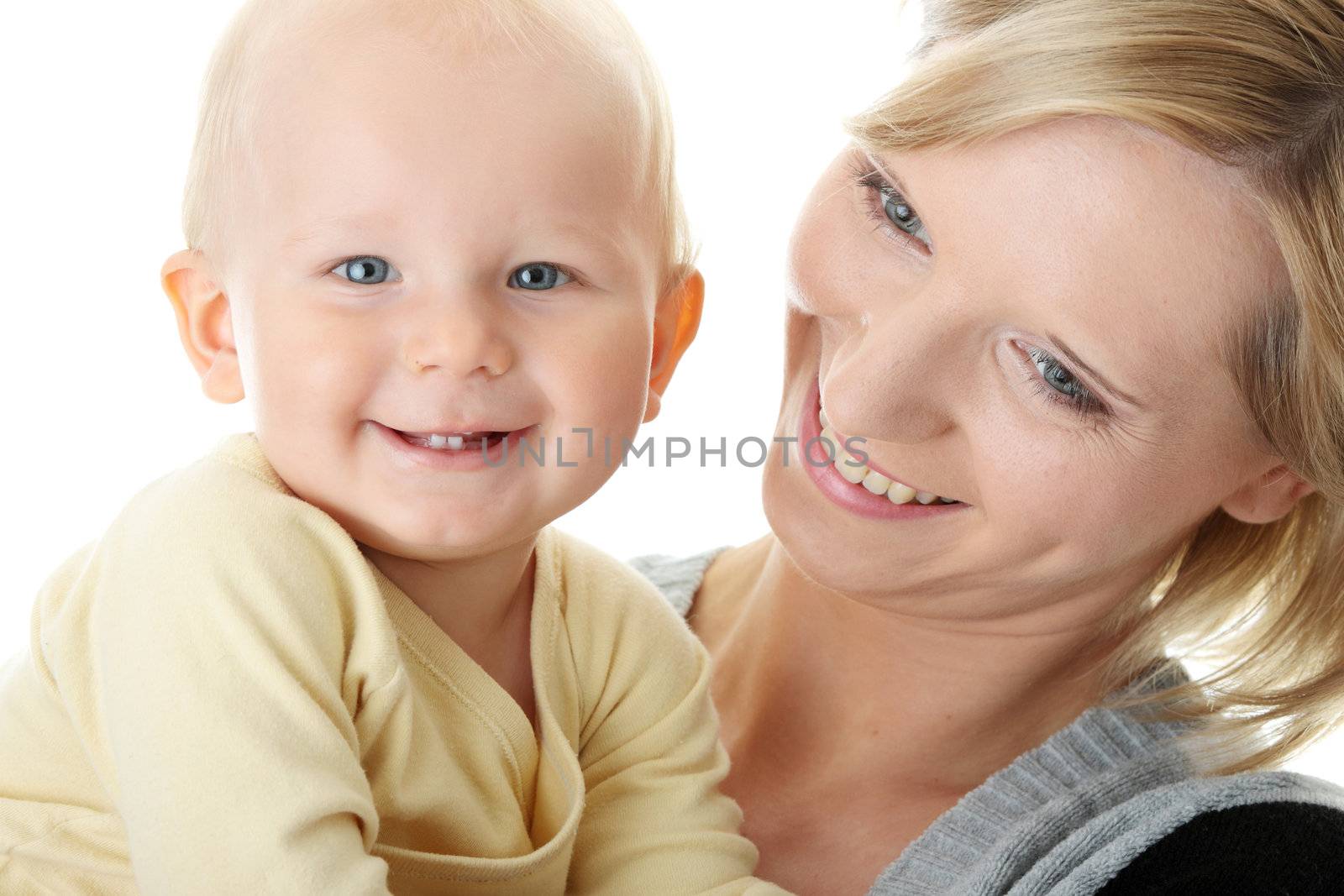 Baby boy and his mom by BDS