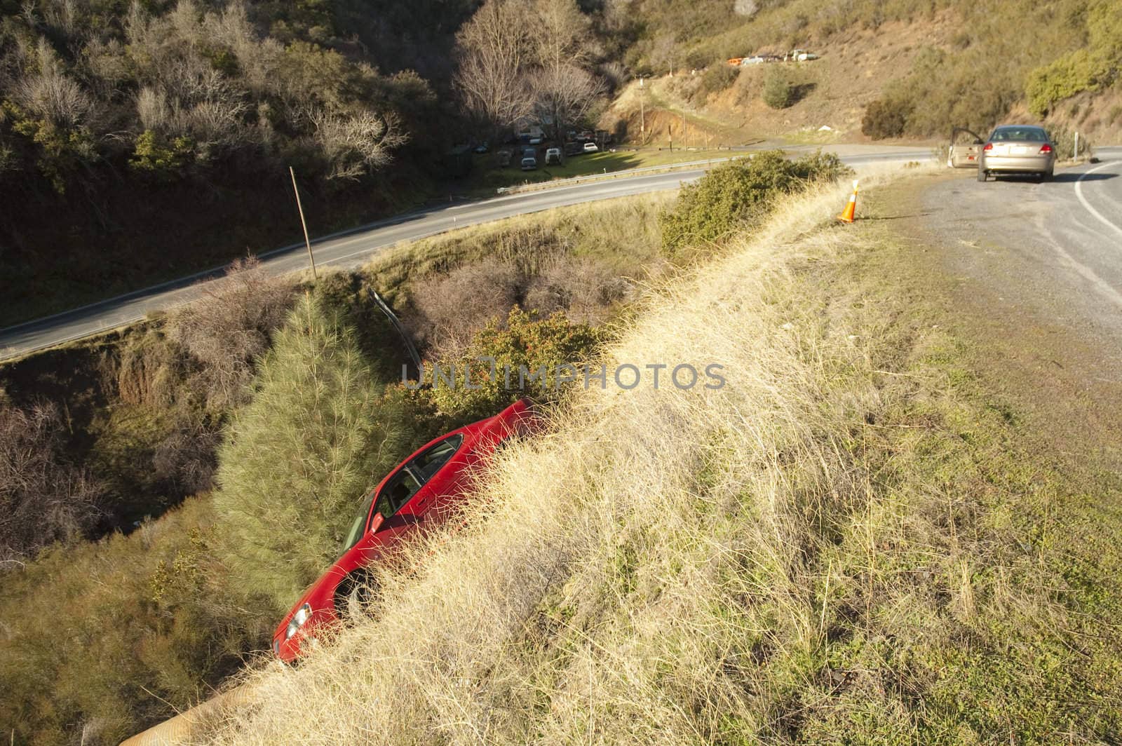 Car ran off the road by jeffbanke