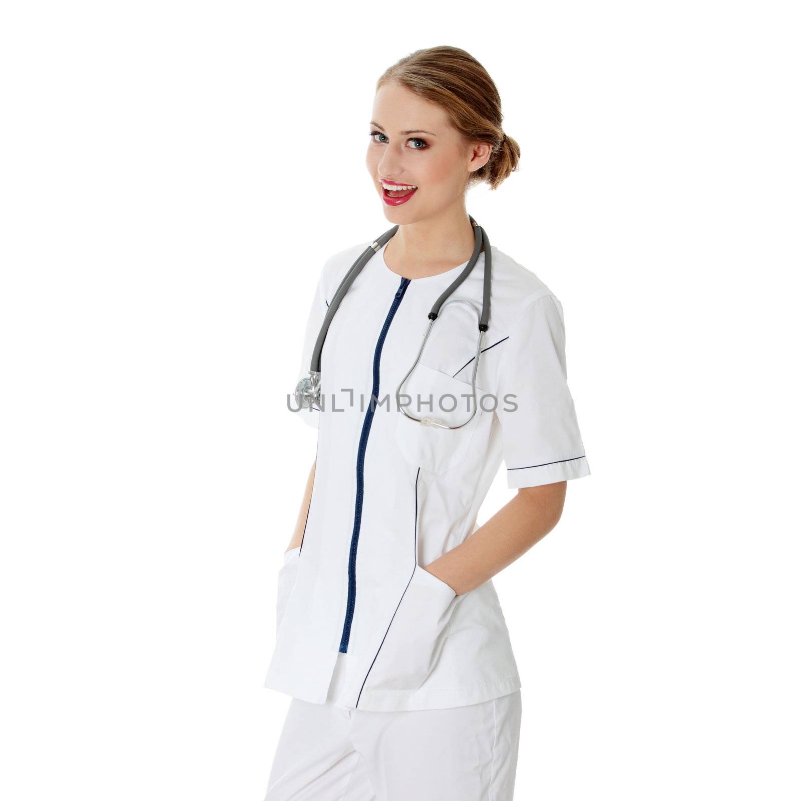 Female doctor or nurse by BDS