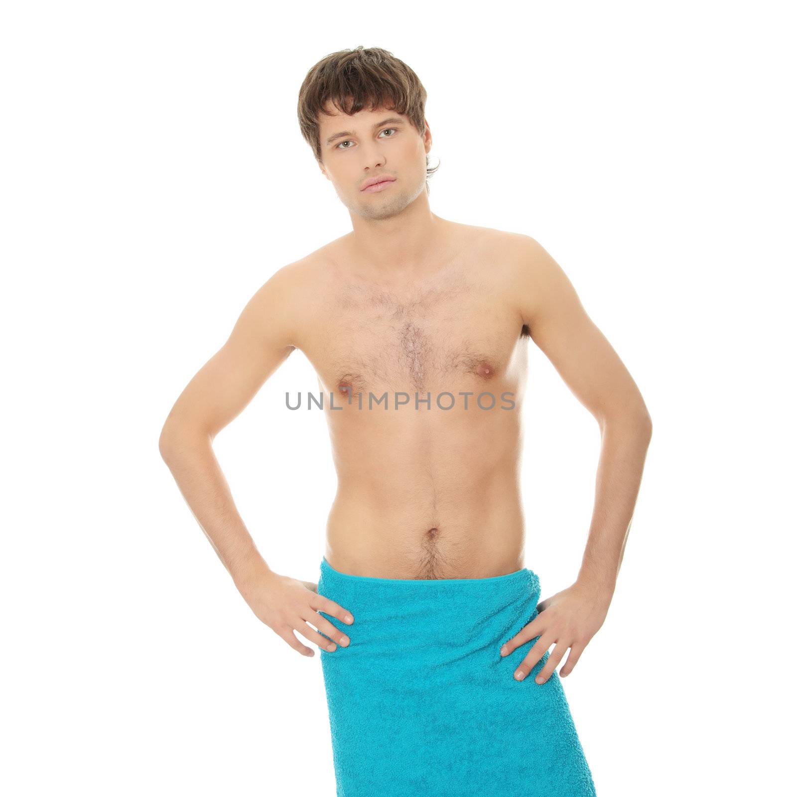 Handsome young man with the towel by BDS