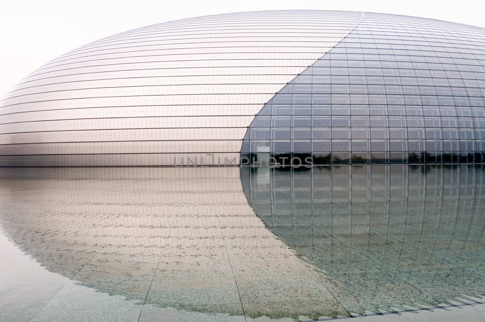 BEIJING - JULY 19: The China National Grand Theatre (National Centre for the Performing Arts) or the Egg, July 19, 2008 in Beijing, China