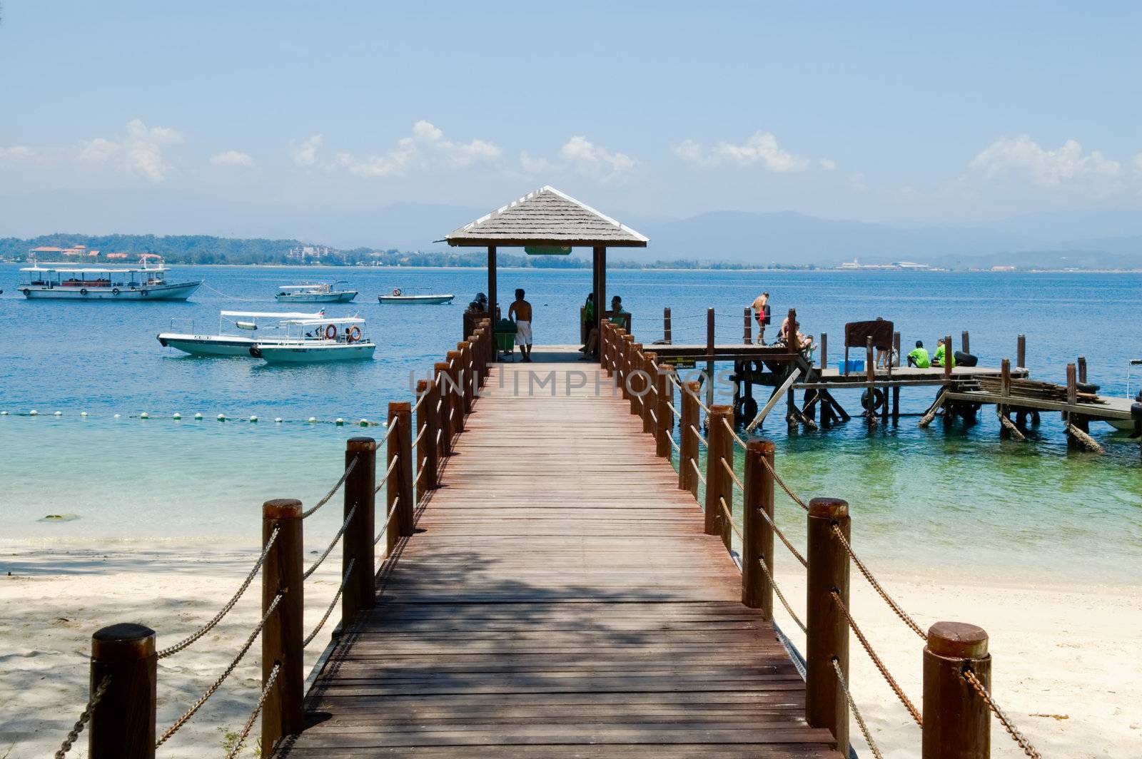 Wooden pier  by tito