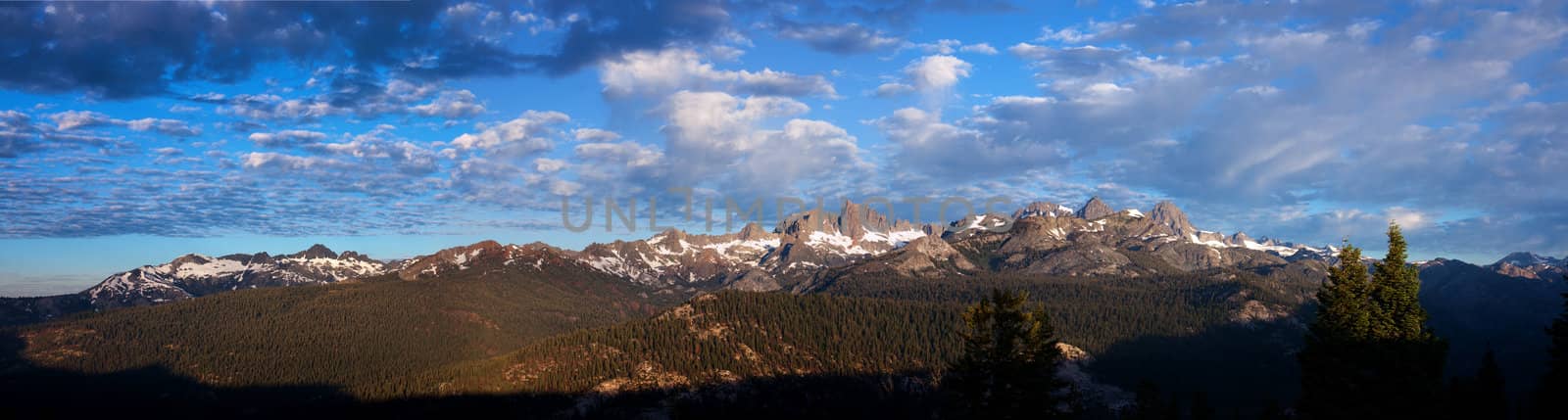 Dawn on the Minarets at Mammoth Lake, California