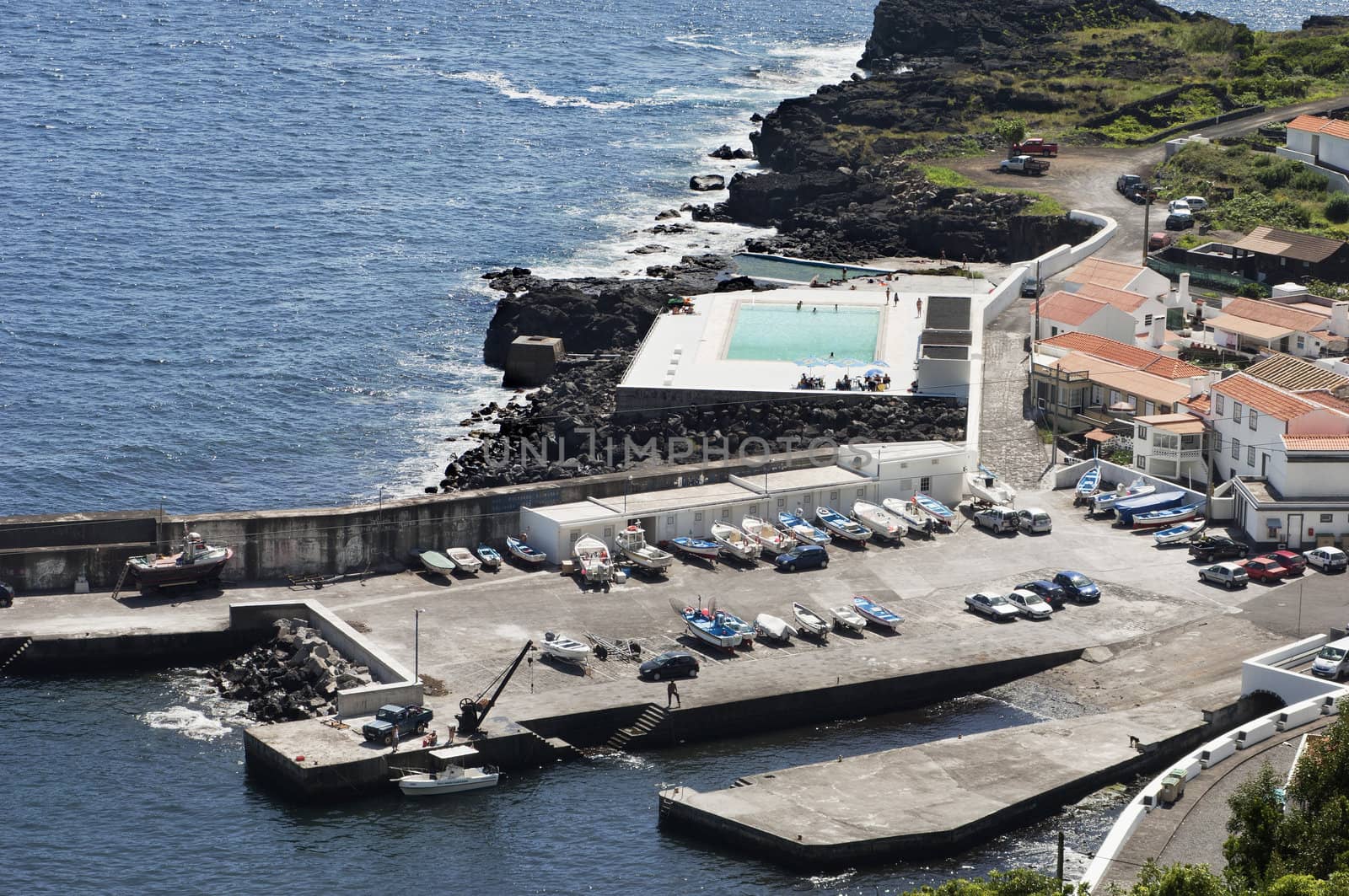 Fishing port in Pico island, Azores