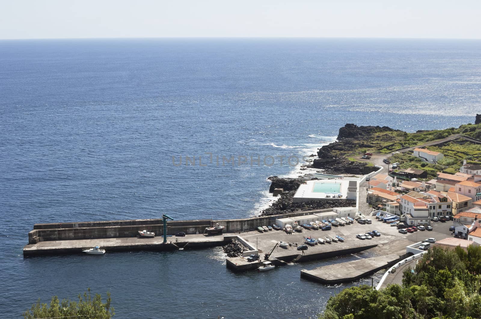 Fishing port in Pico island, Azores