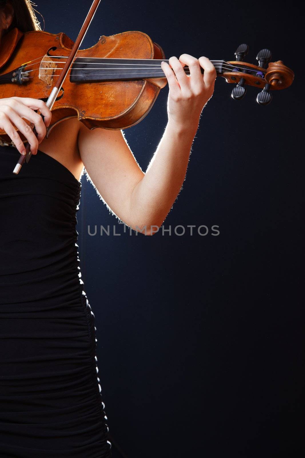 Woman play Classic Music Playing