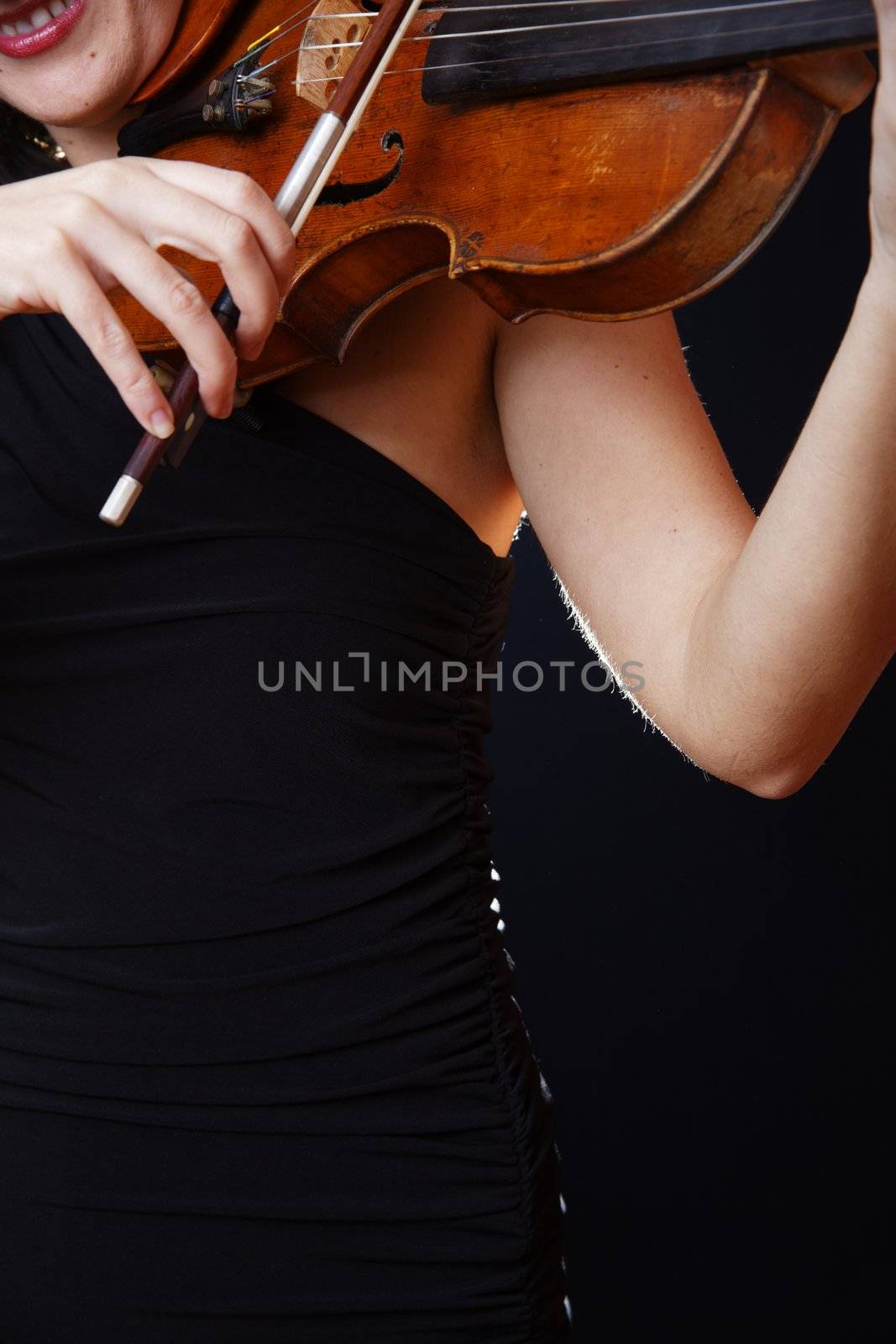 Woman play Classic Music Playing