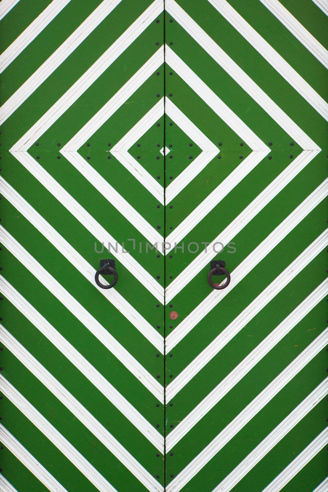 Abstract background made of a colored wood door