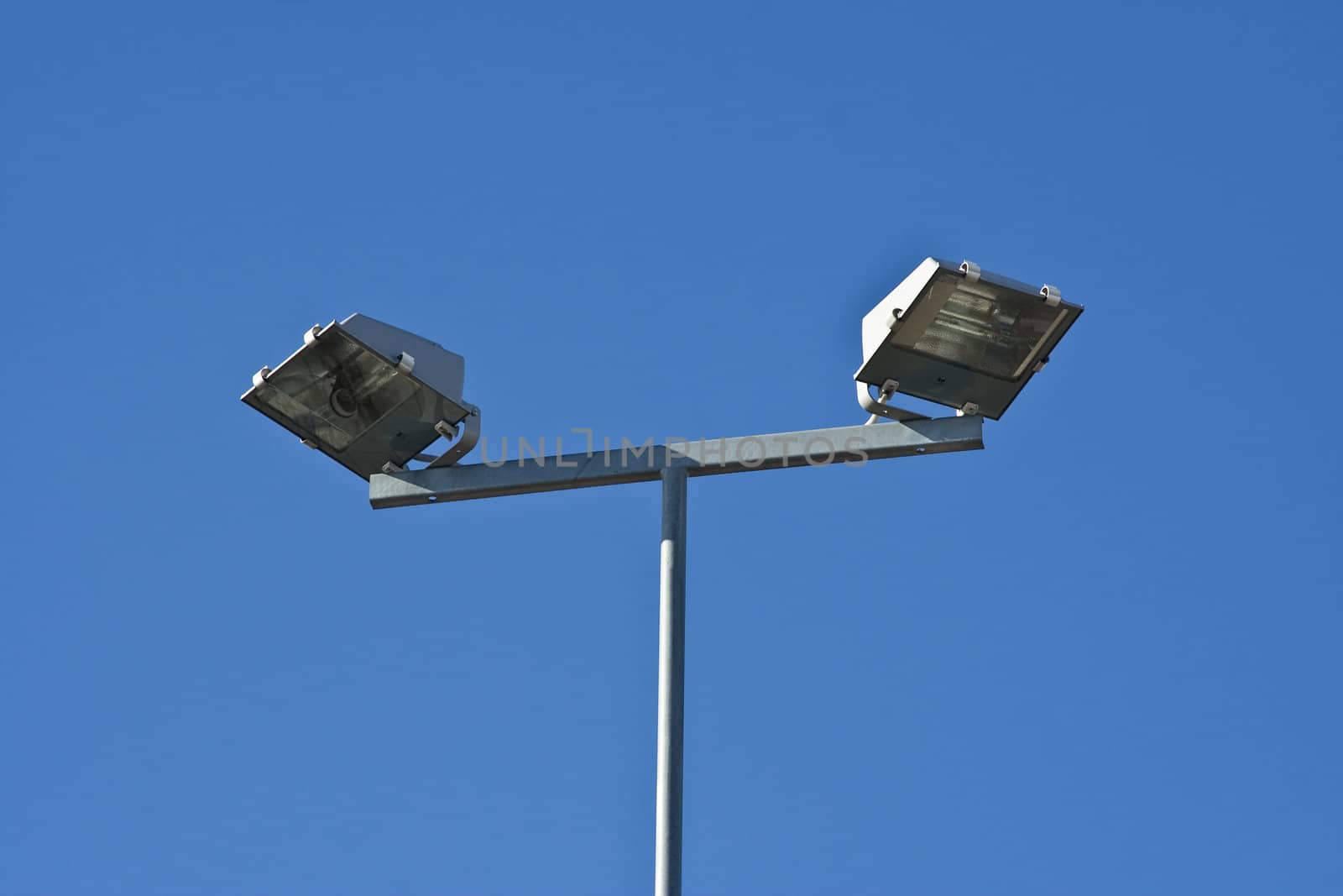 Modern style street lamp in the city