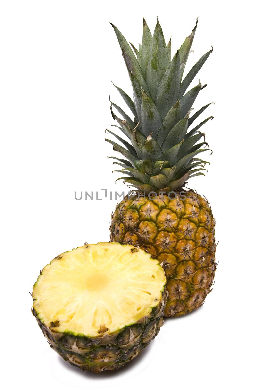 Pineapple Fruit On White Background