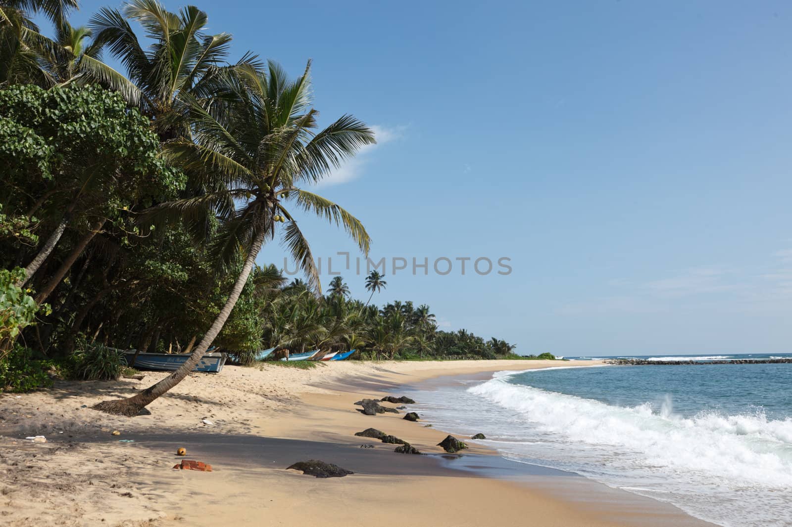 Idyllic beach. Sri Lanka by dimol