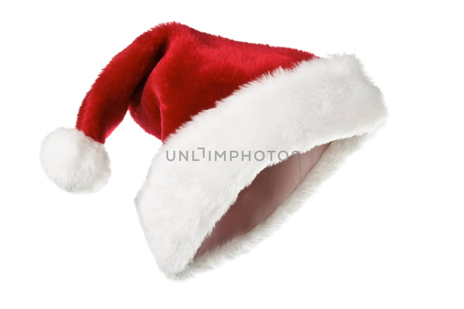 Santa hat isolated on white by dimol