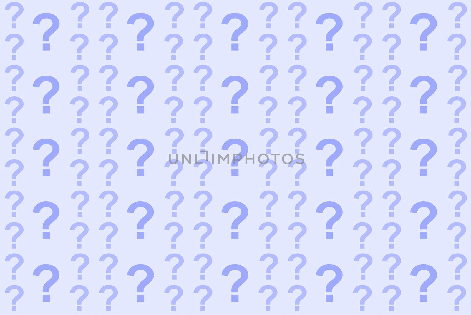 Abstract background question marks. Seamless pattern for your design. Raster illustration. 
