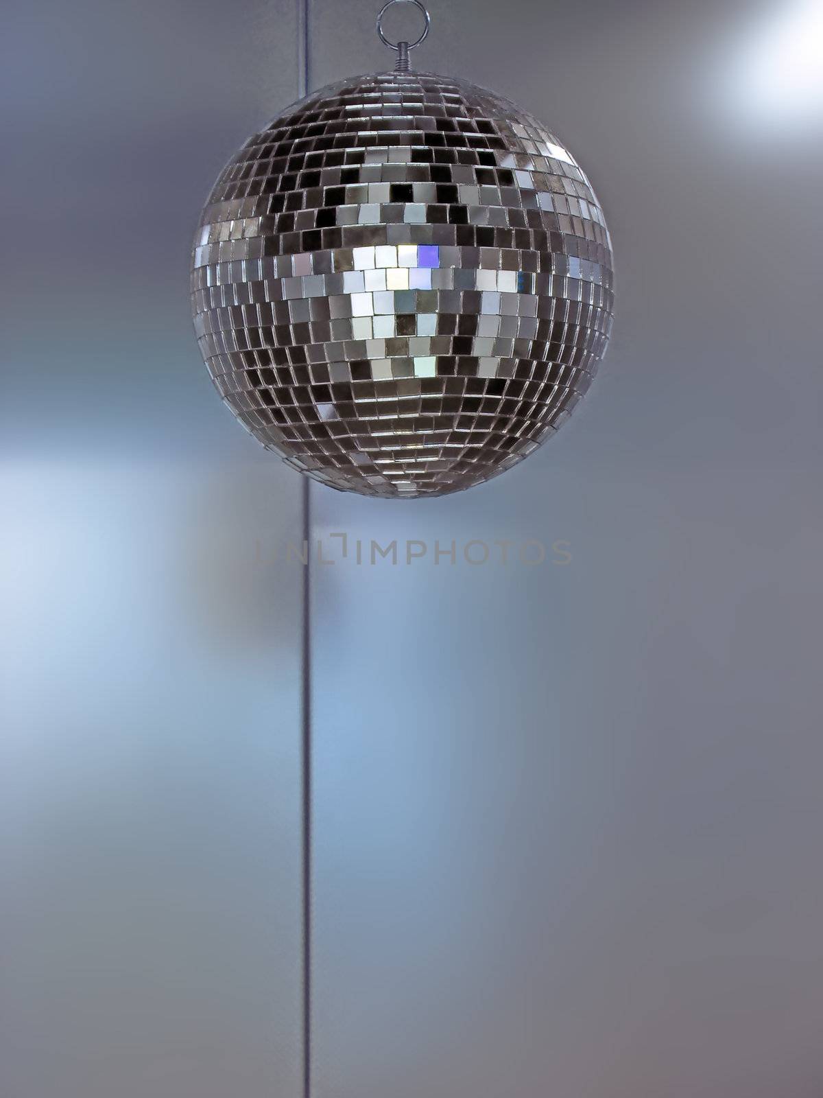 Metal Background with Disco Ball