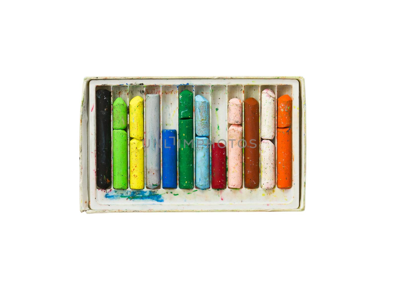 Used colored wax crayons by stoonn