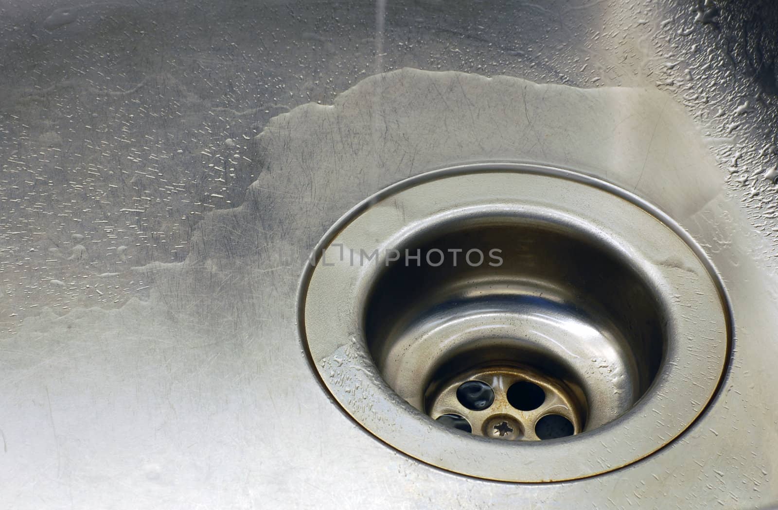 Sink with dripping water