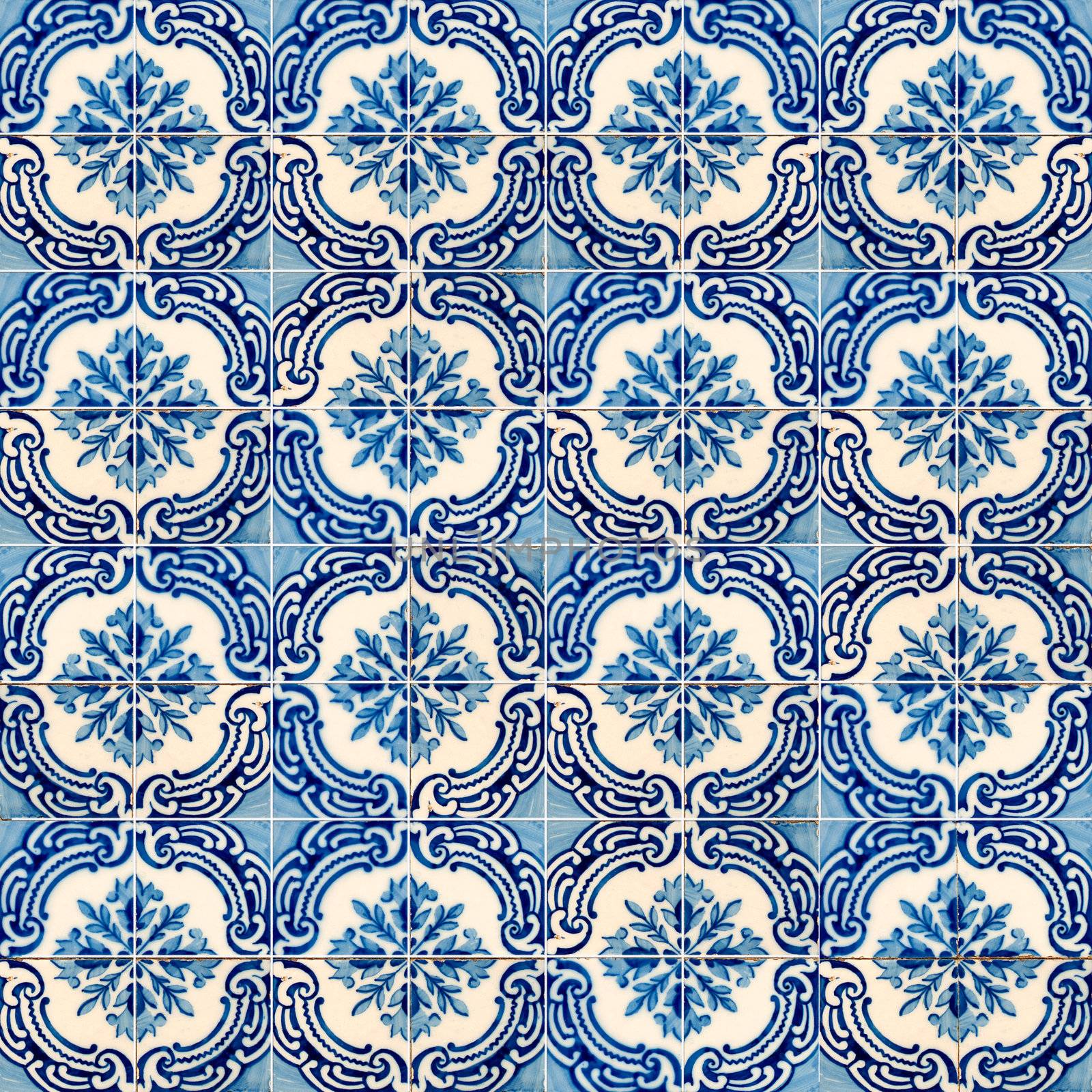 Seamless tile pattern of ancient ceramic tiles.