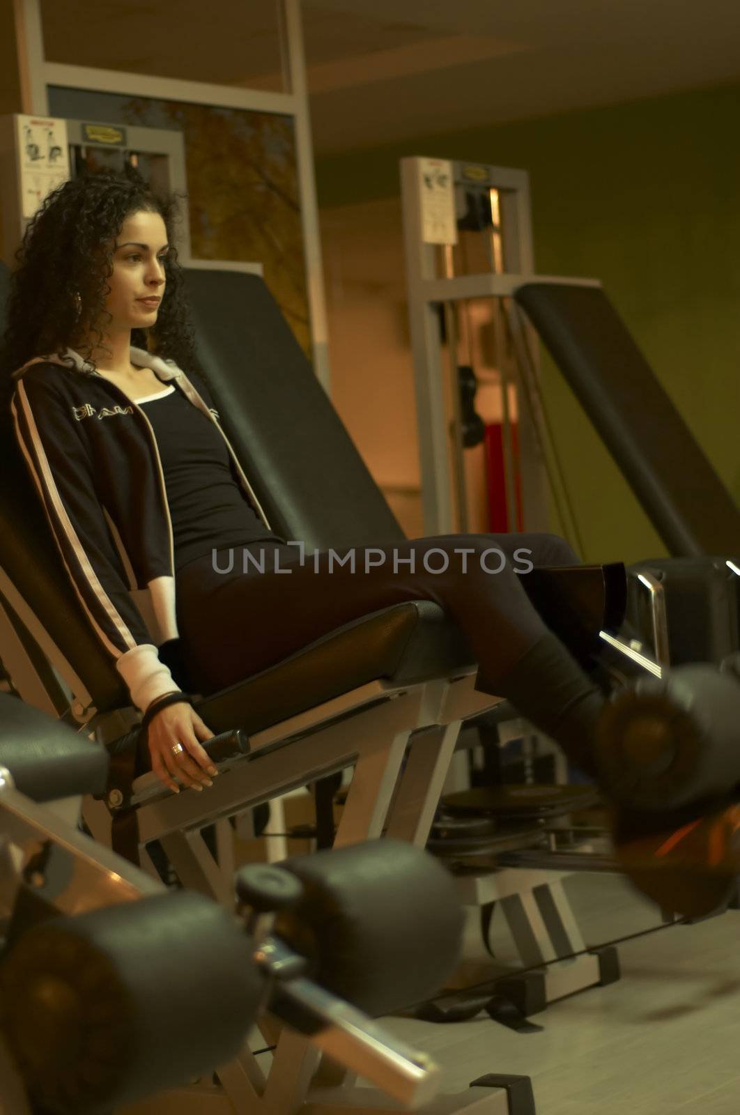 Woman in Gym by adamr