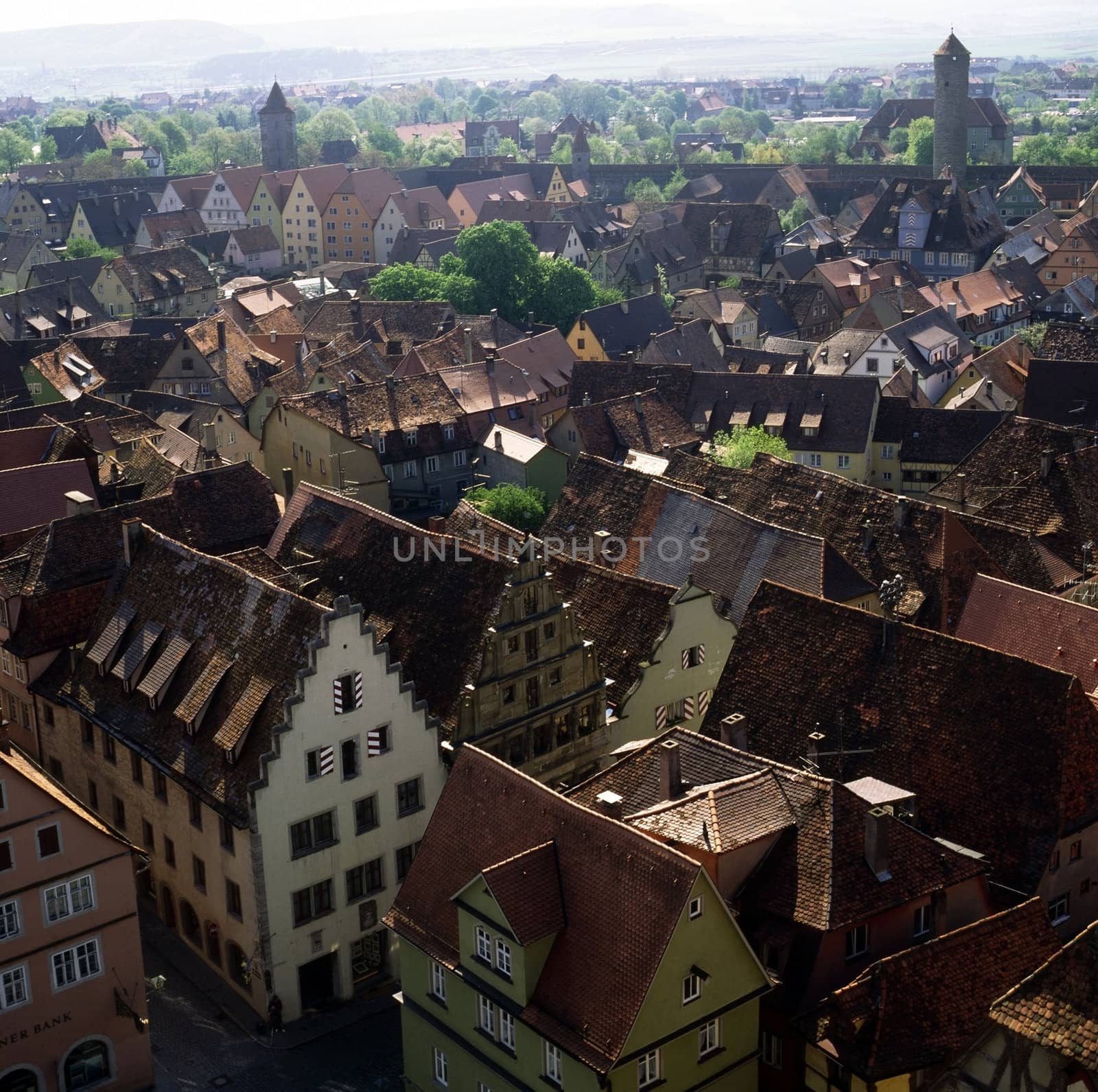 Roofs of Rothenburg, Germany