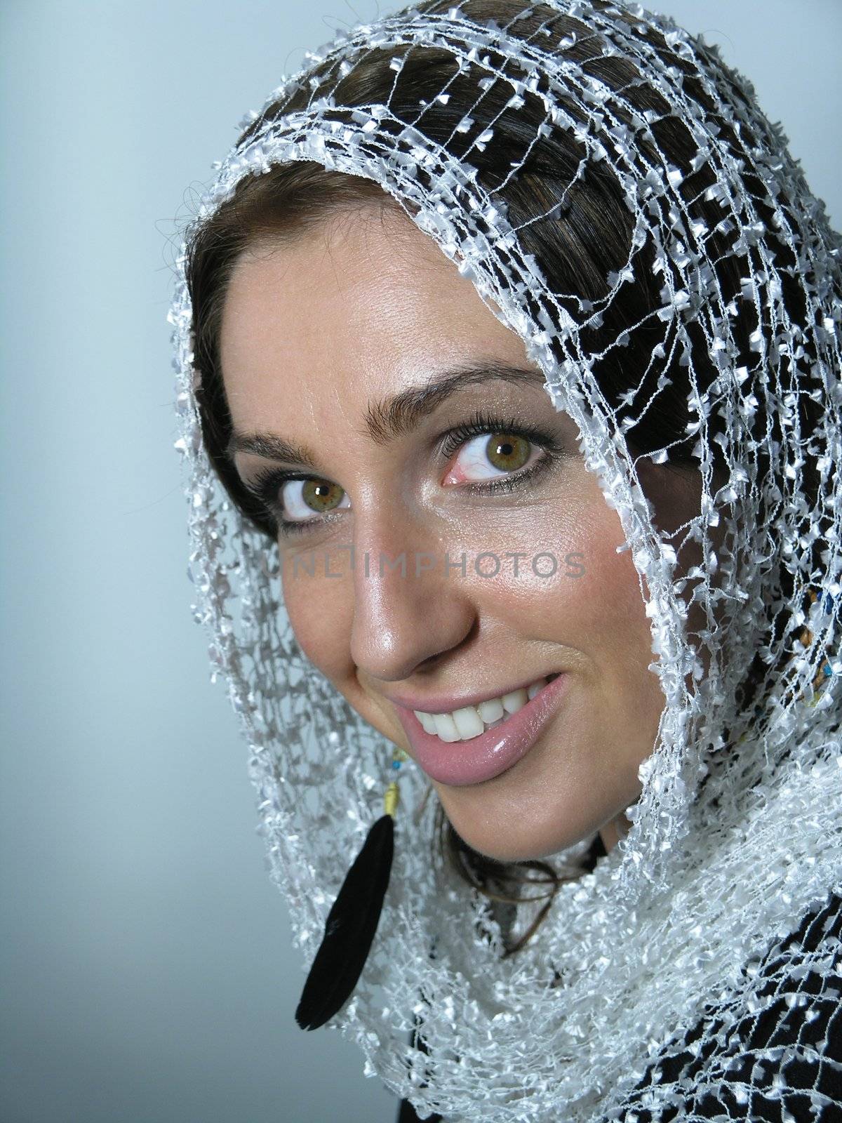 Woman Dresed In Silk