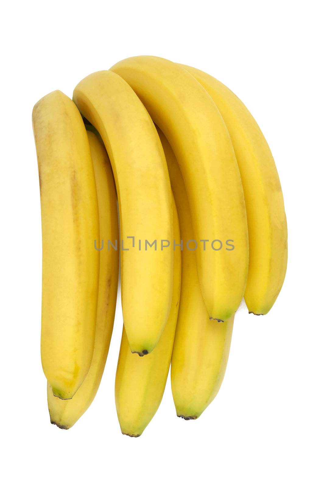 Group of banana isolated on white