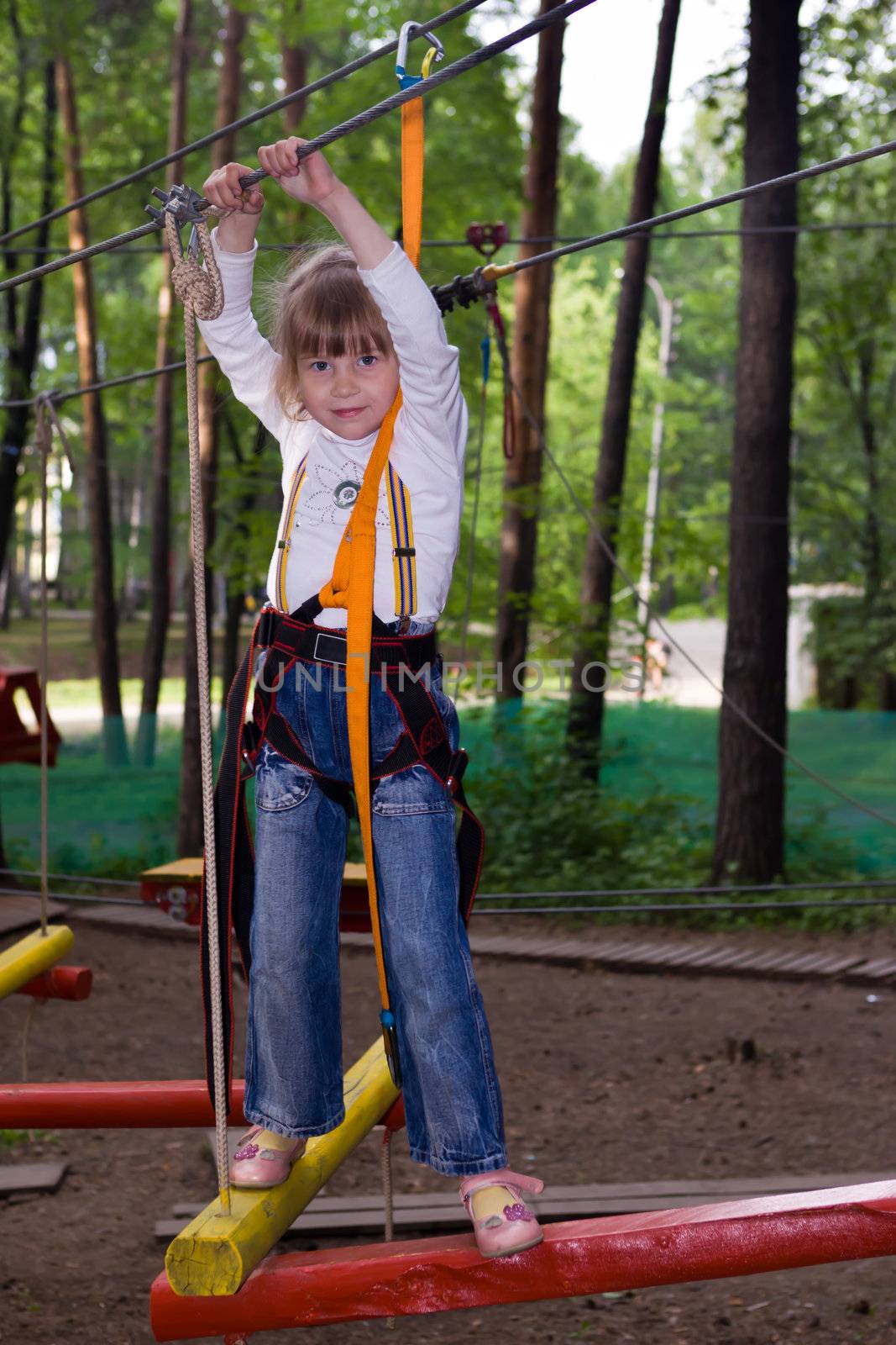 The girl overcomes obstacles with the insurance
