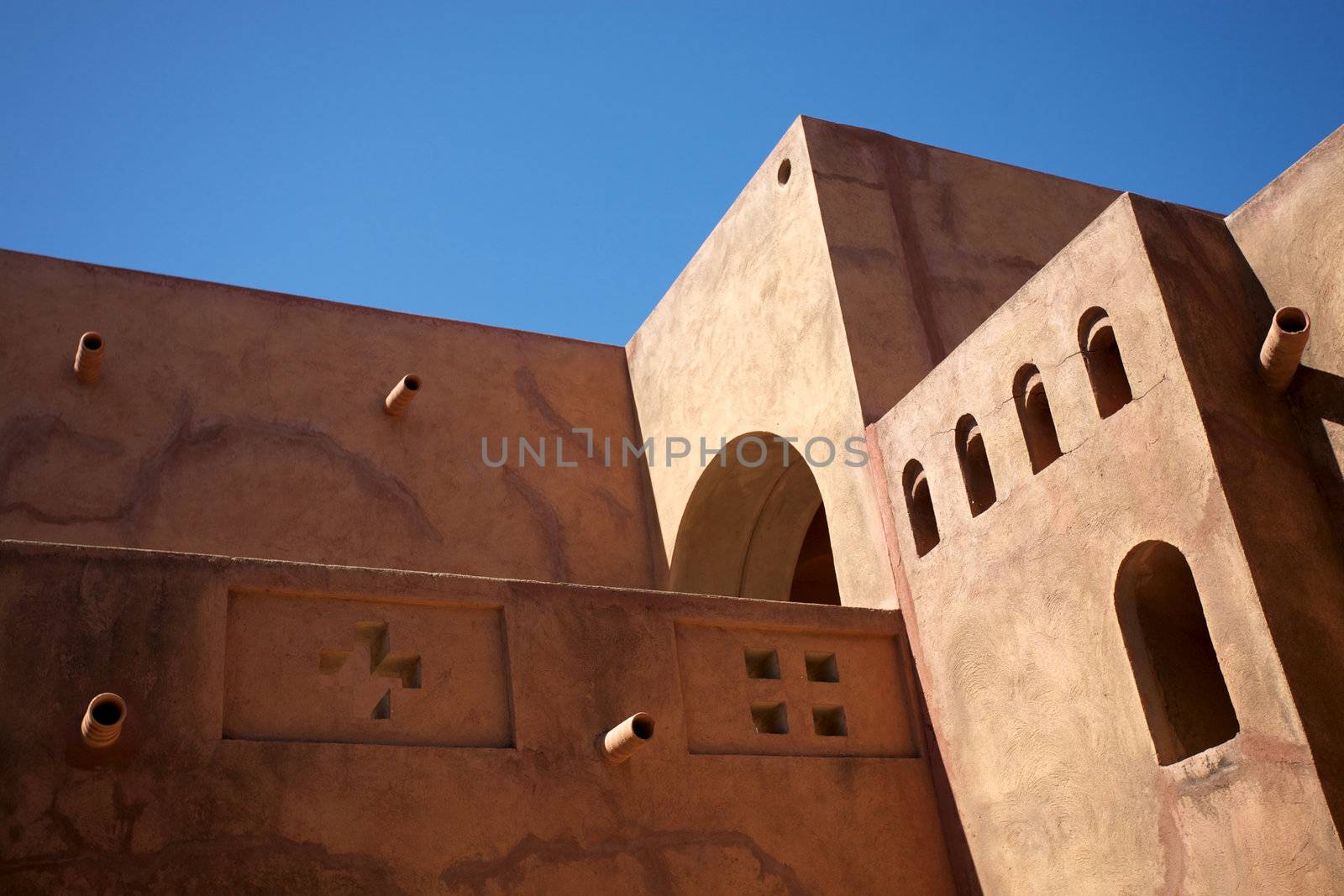 Wonderful moroccan style architecture in Mopti, in the land of the Dogons