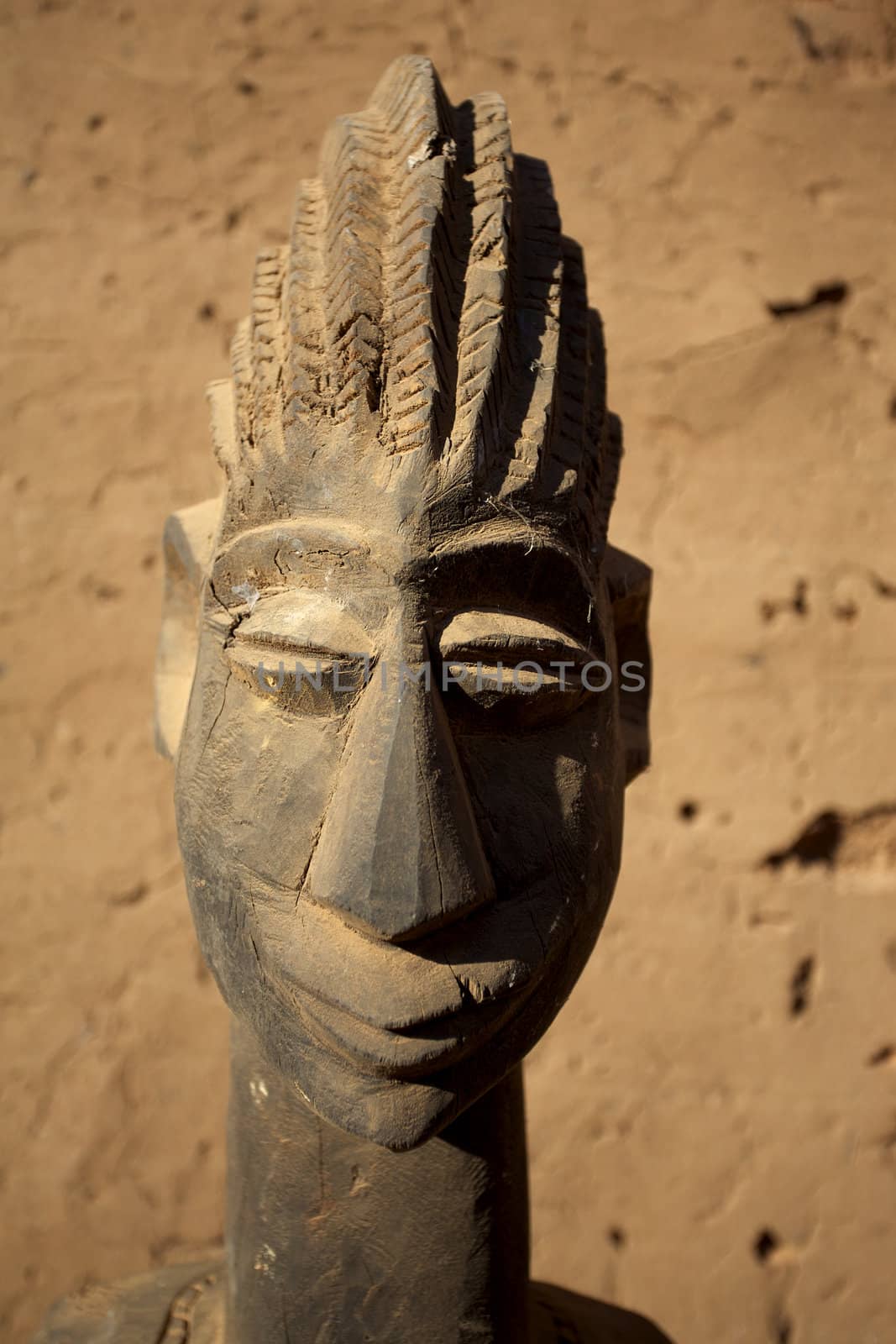 African mask found in the Dogons Land in Mali