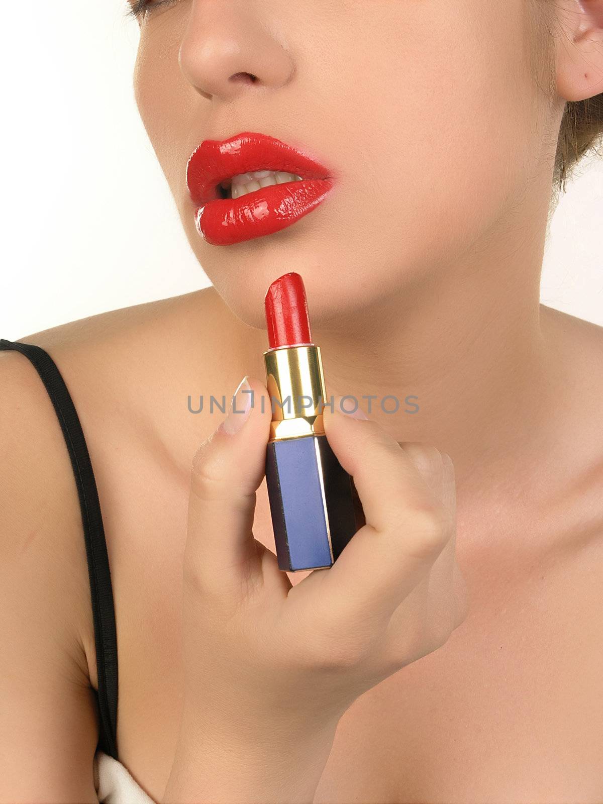Closeup Makeup and lipstick by adamr