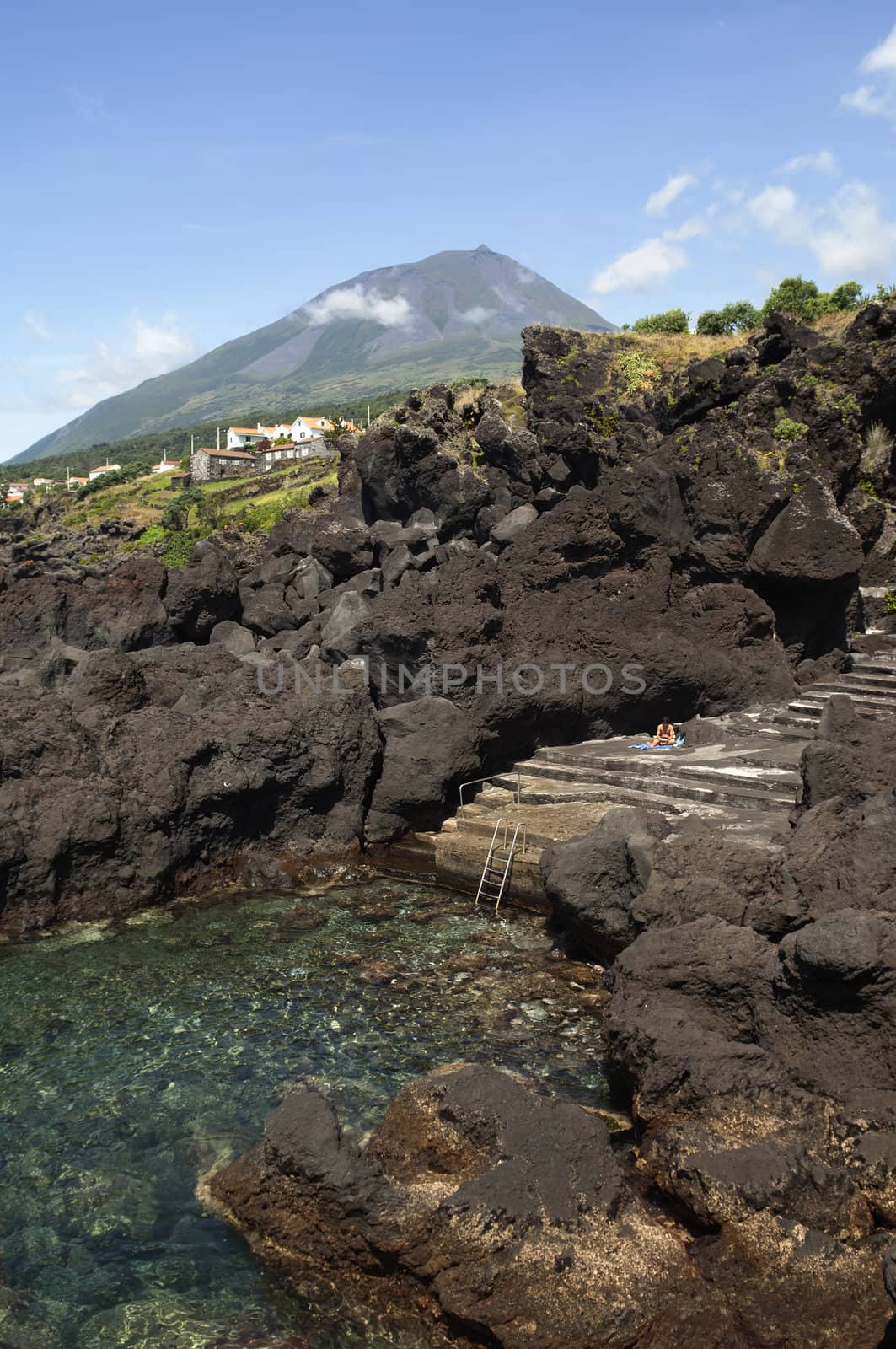 Natural swimming pool in Pico island, Azores