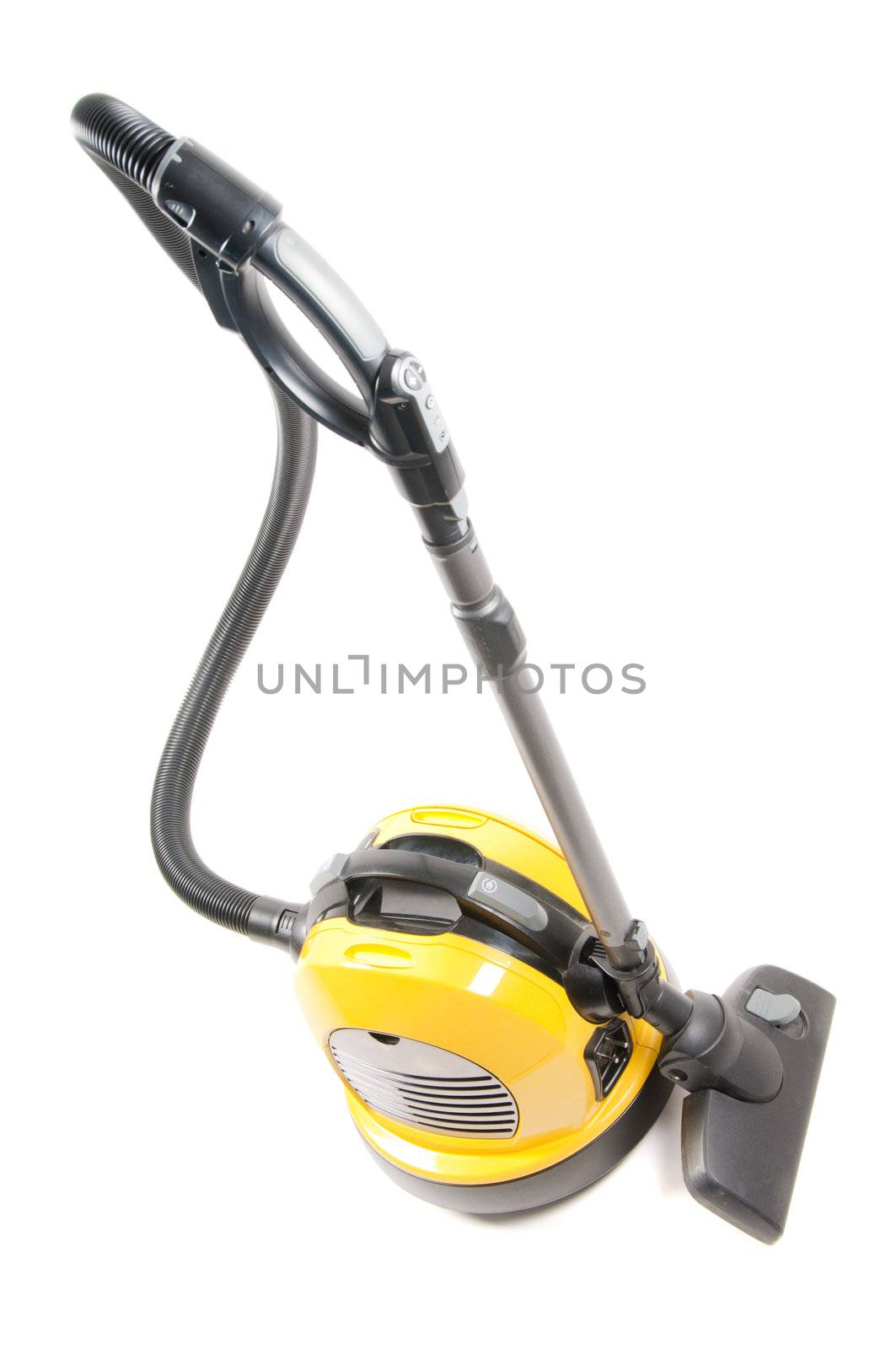 Shot of yellow and black vacuum cleaner