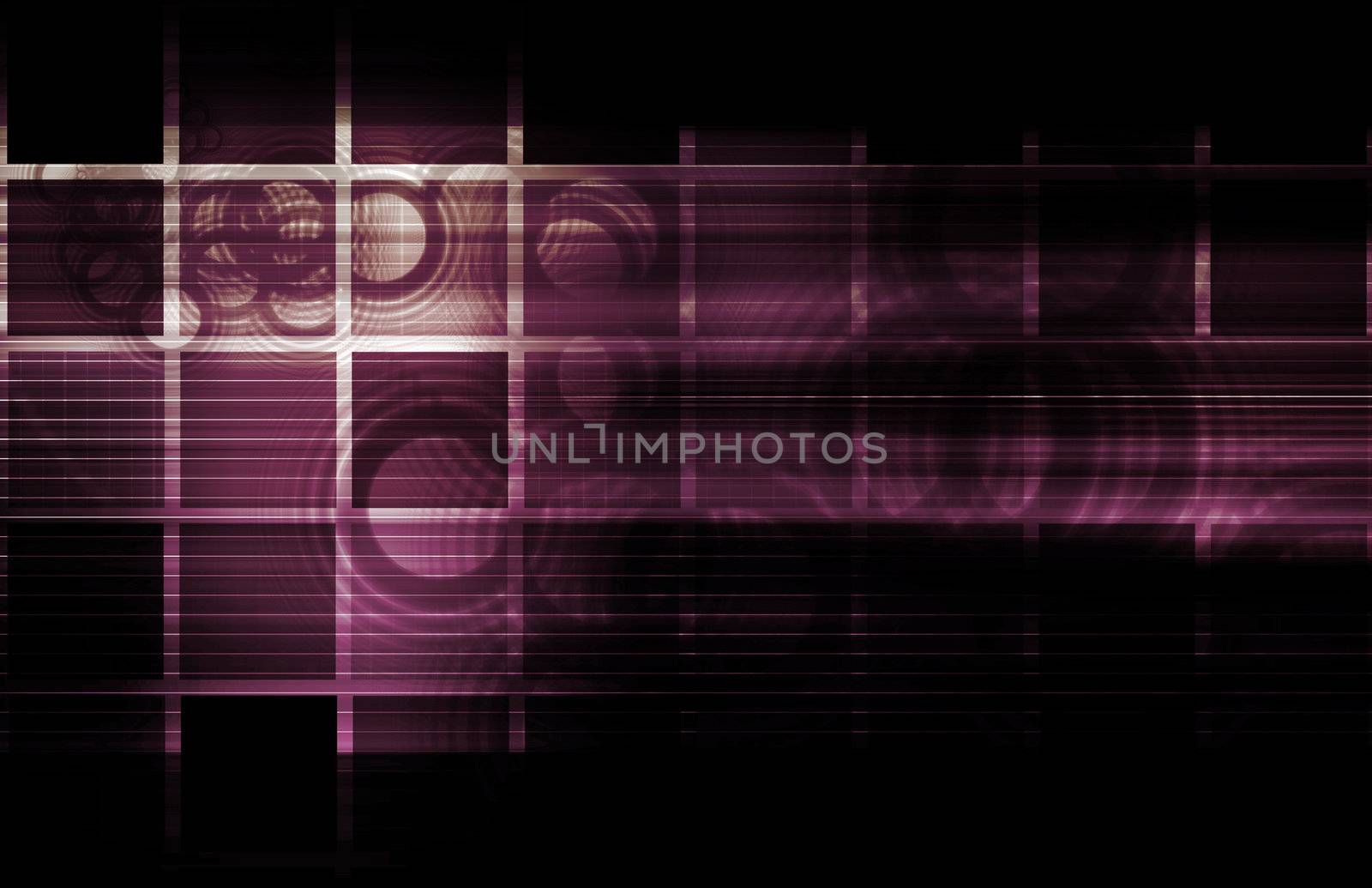 Business Technology with a Corporate Abstract Art