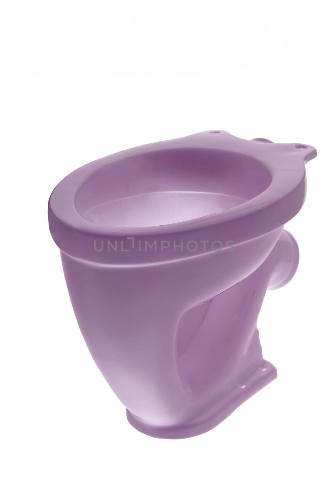 The toilet bowl, isolated on white background