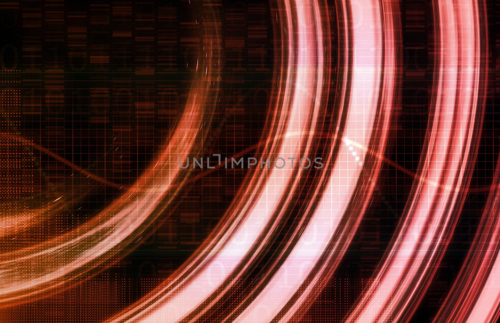Futuristic Background in the Digital Age Art