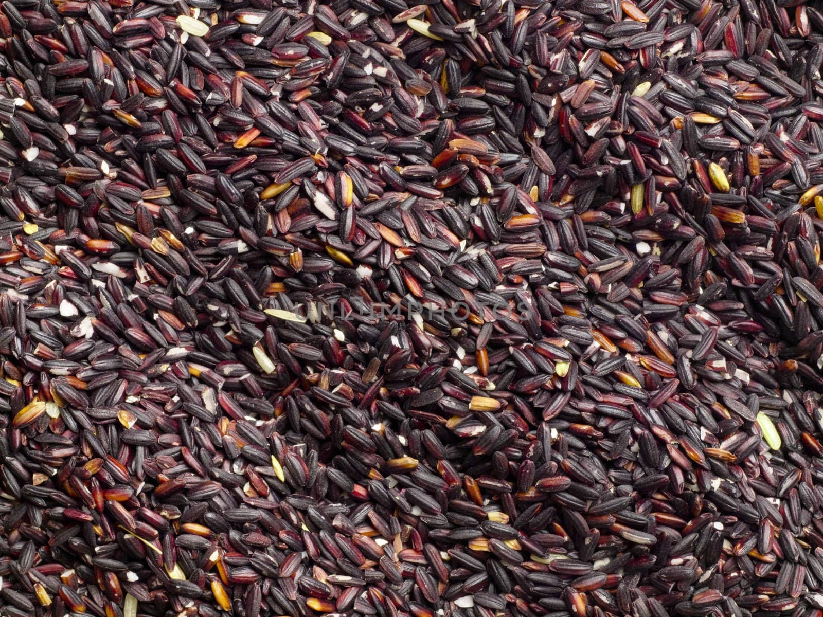 close up of a heap of black glutinous rice